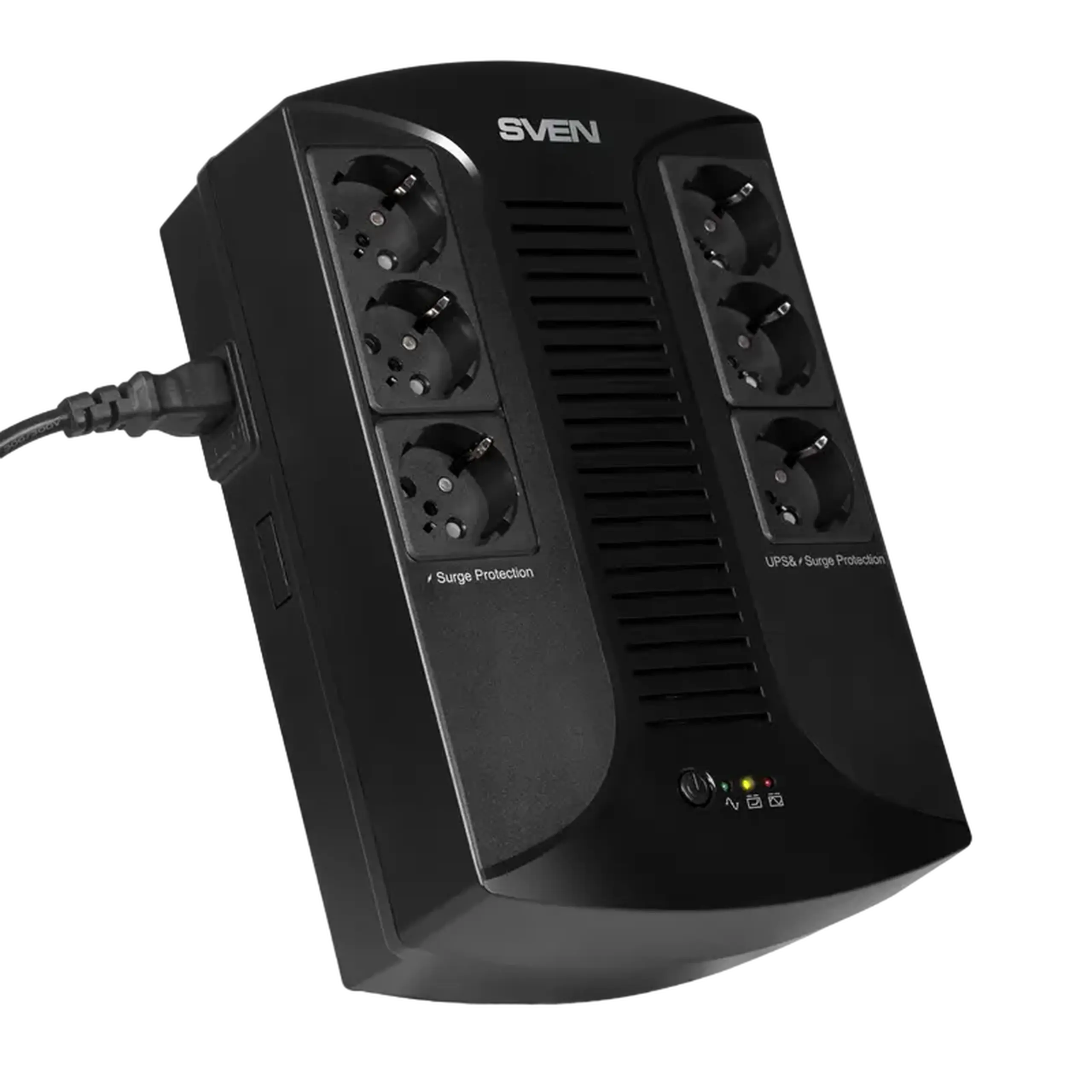 UPS SVEN UP - L1000E, 1000VA/510W, Line Interactive, AVR, LED, 6 x prize Shuko