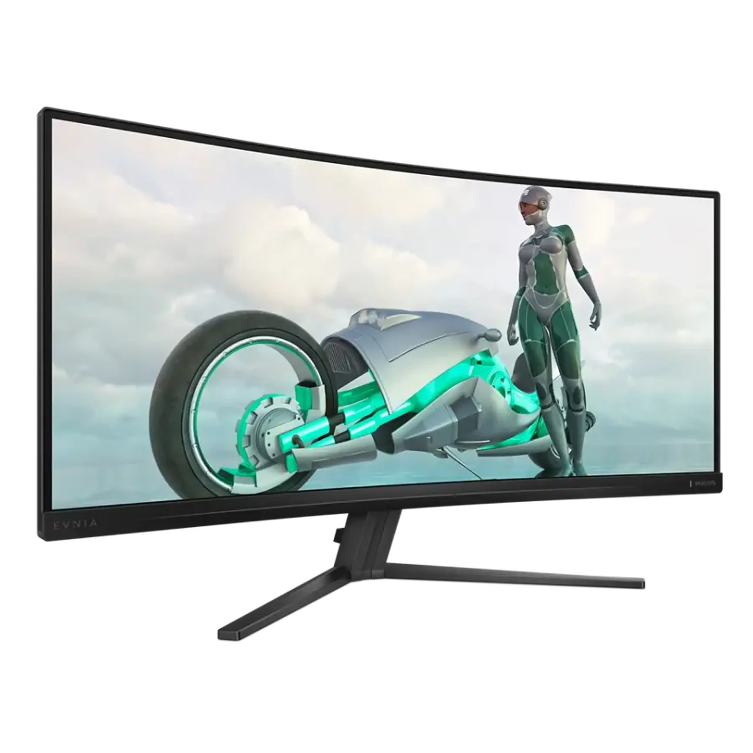 PHILIPS Evnia 34M2C3500L de 34 inchi, negru, curbat - VA, 3440x1440,180Hz,AdaptiveSync,0.03GTG,300cd,HDR,MegaDCR