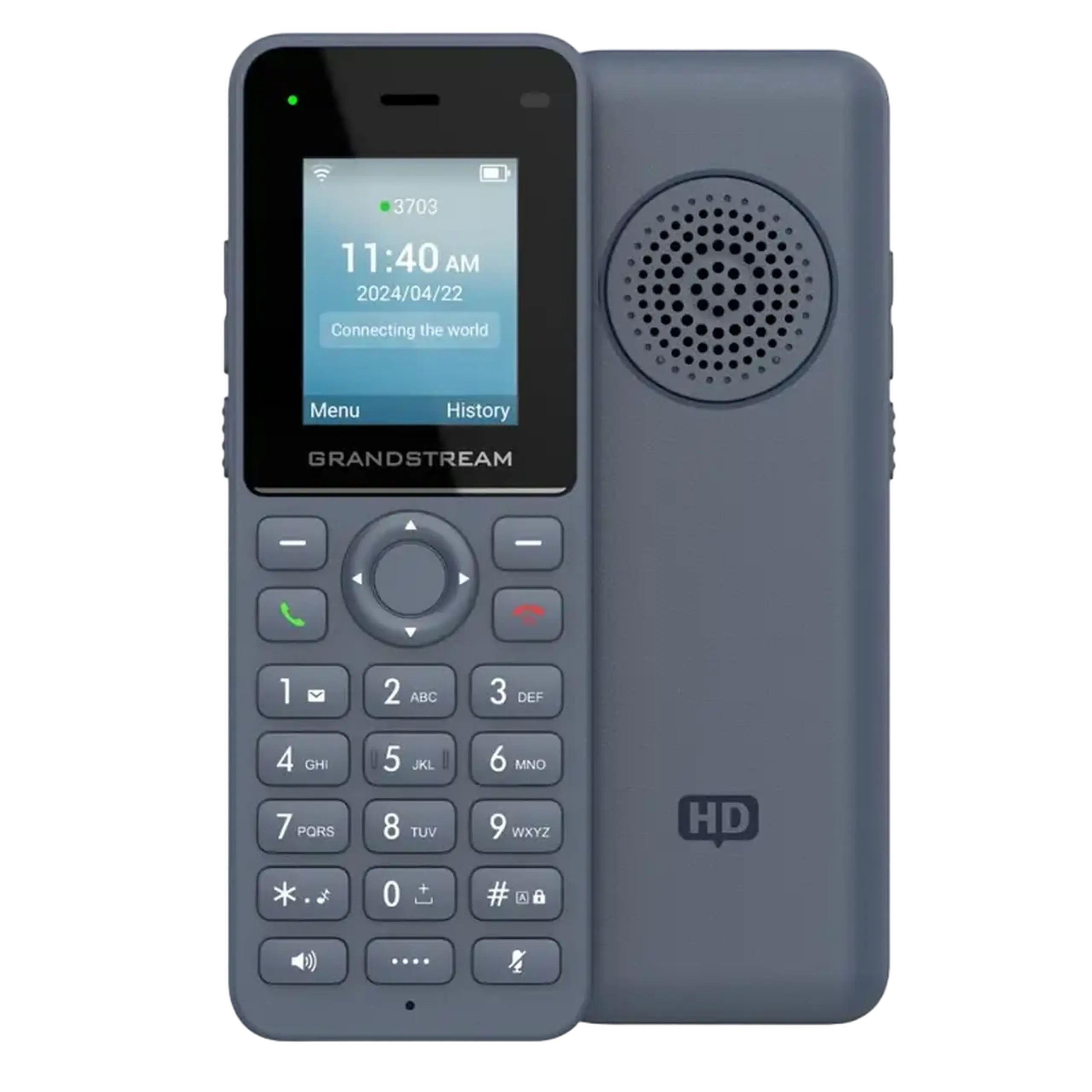 Grandstream WP816 Wi - Fi, 2 SIP, 2 linii, Wi - Fi 6, Type - C, 1500mAh, Jet Grey