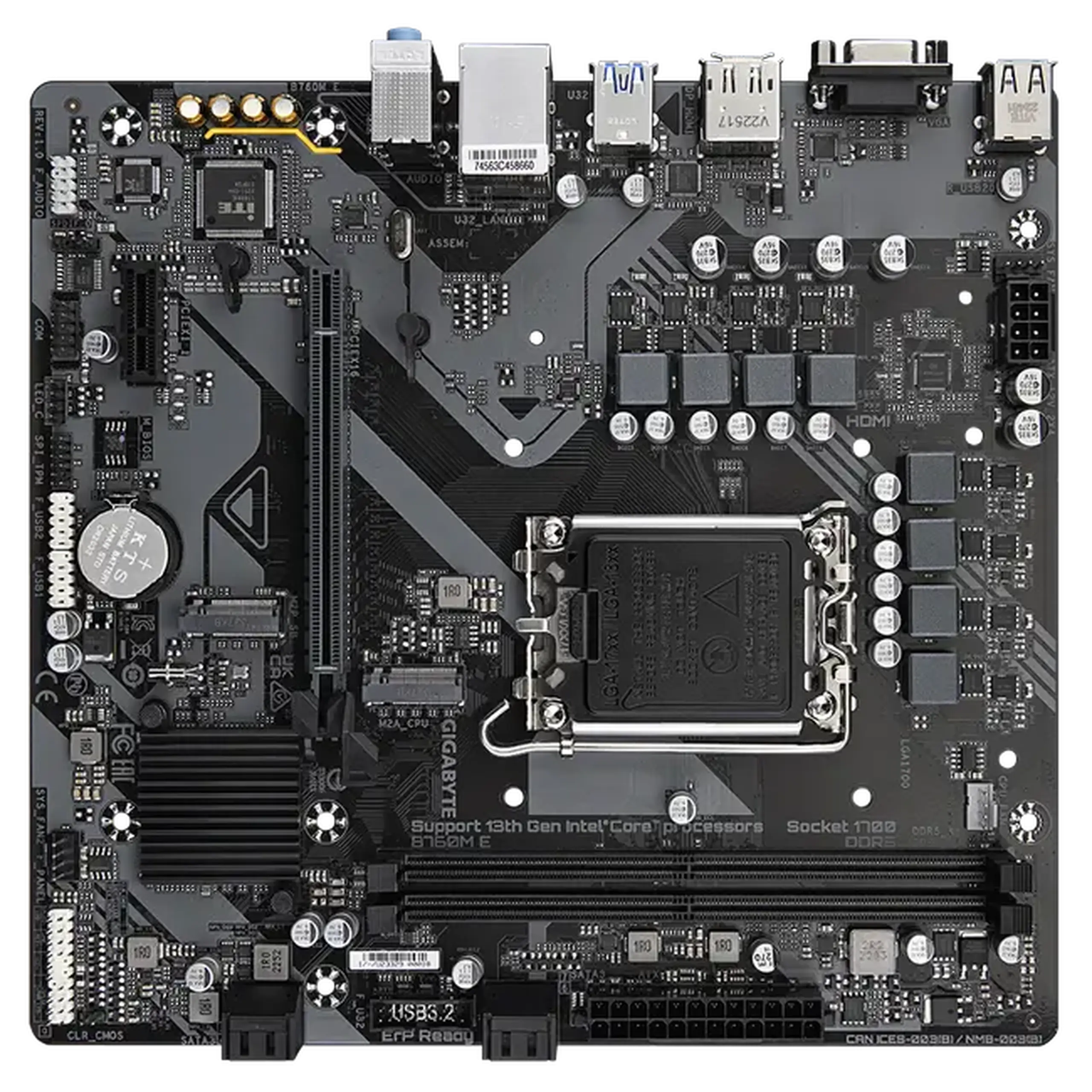 Placă de bază Gigabyte B760M E, LGA1700, Intel B760, Micro-ATX