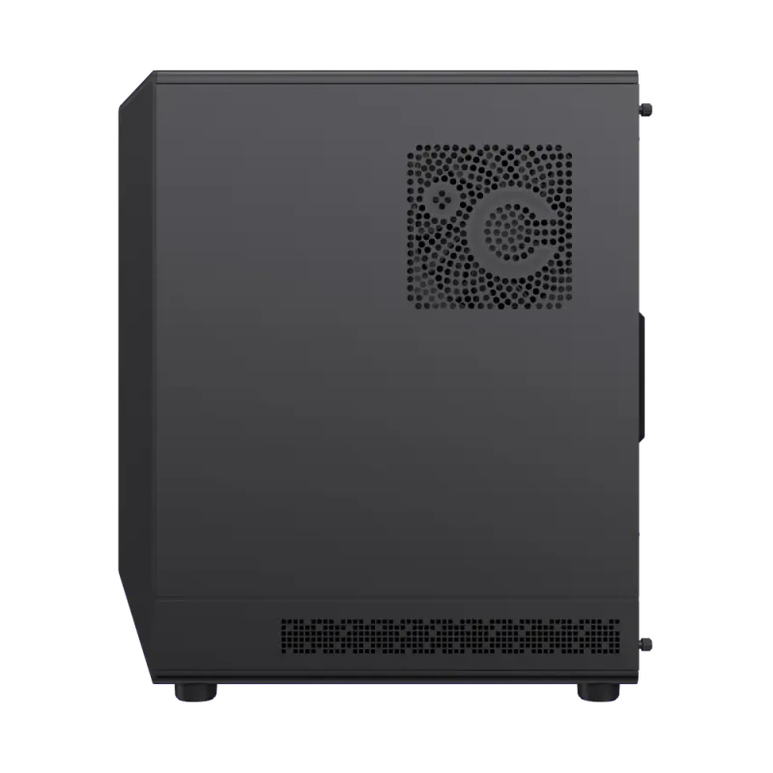 Carcasă ATX GAMEMAX Vista COC AB, fără PSU, 0,6 mm, 5x120 mm ARGB, bandă ARGB, Front&Side TGl, 1xUSB - C, 1x