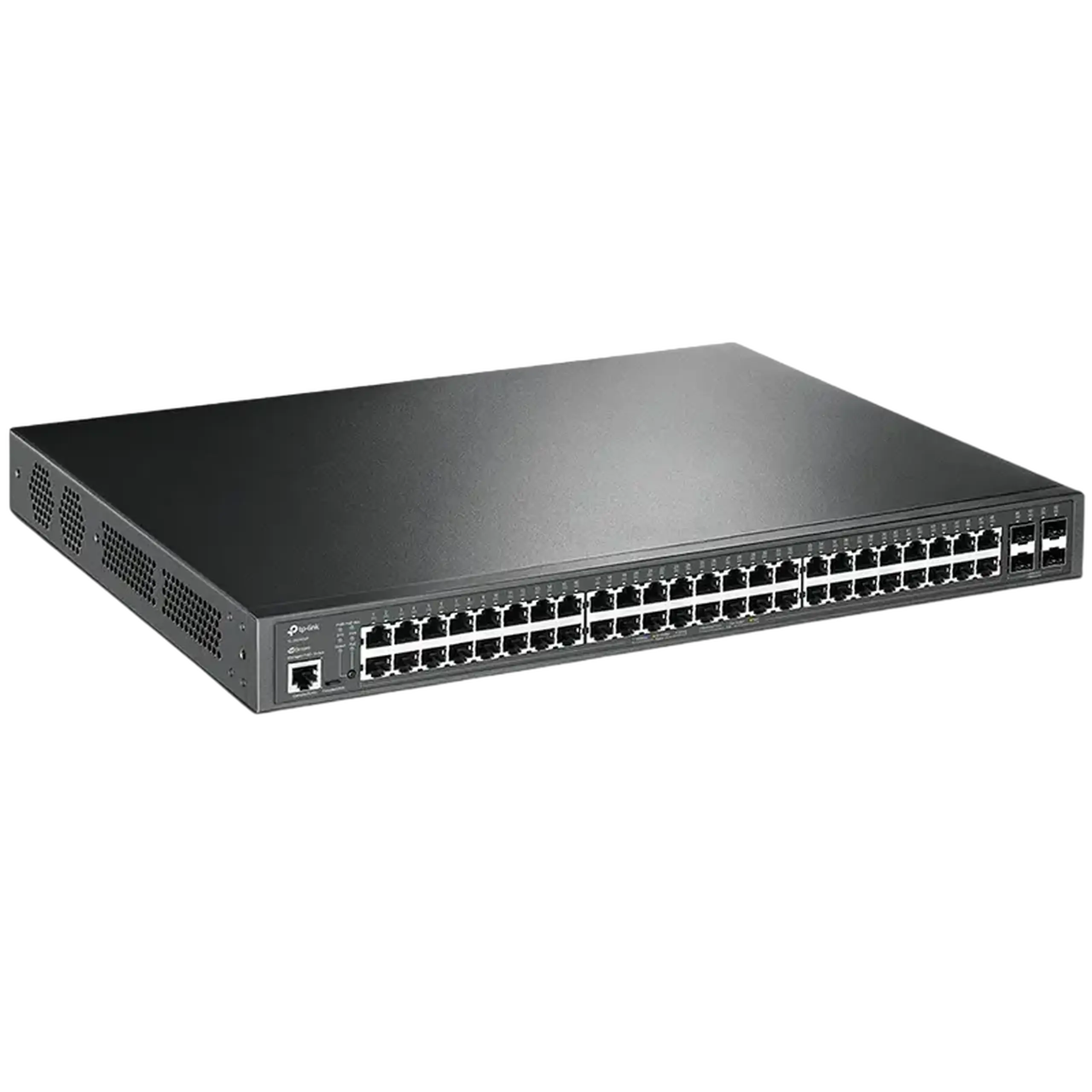 Switch PoE+ gestionat Gigabit L2+ cu 48 porturi TP - LINK „SG3452P”, 48 porturi PoE+, 4 sloturi SFP, 384 W
