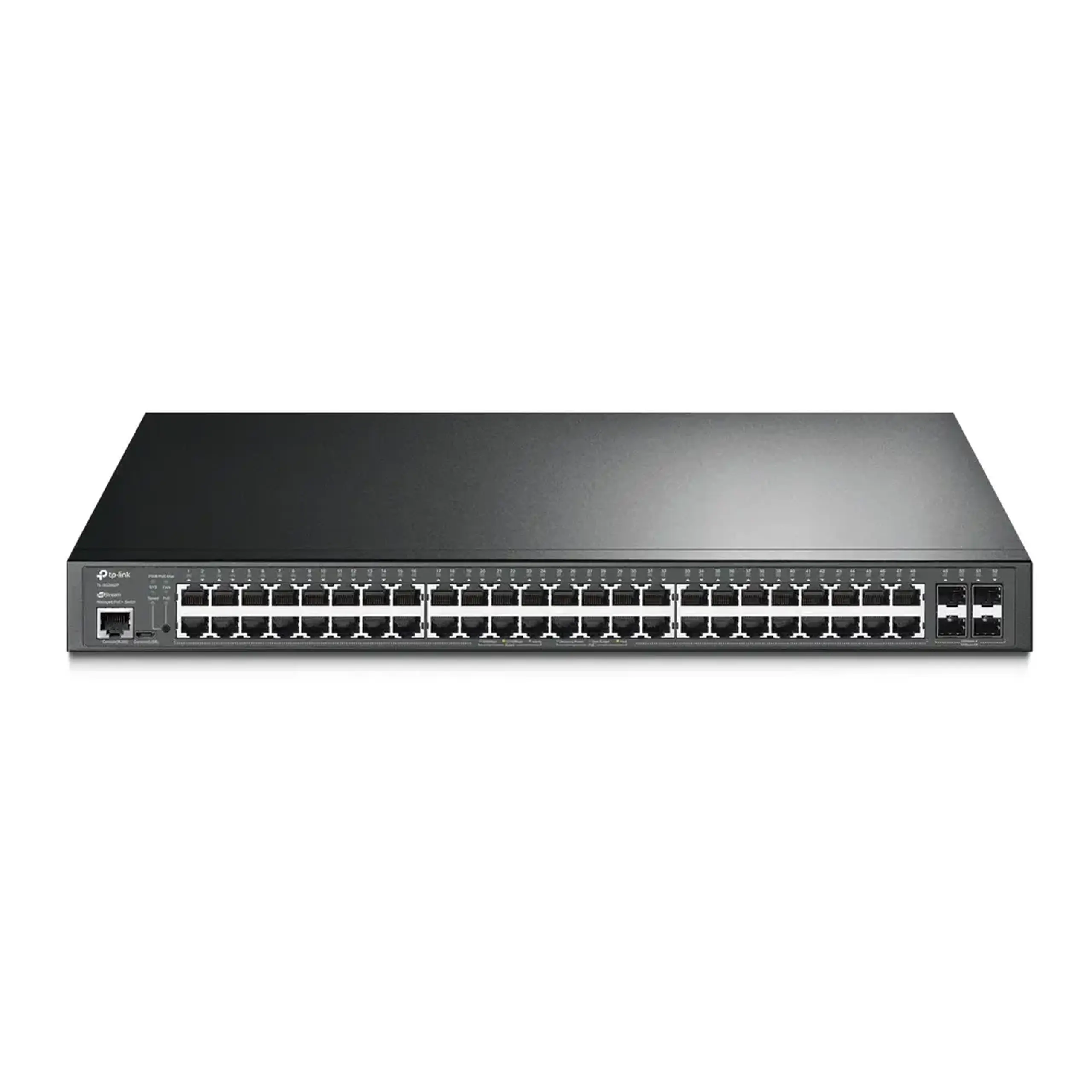 Switch PoE+ gestionat Gigabit L2+ cu 48 porturi TP - LINK „SG3452P”, 48 porturi PoE+, 4 sloturi SFP, 384 W