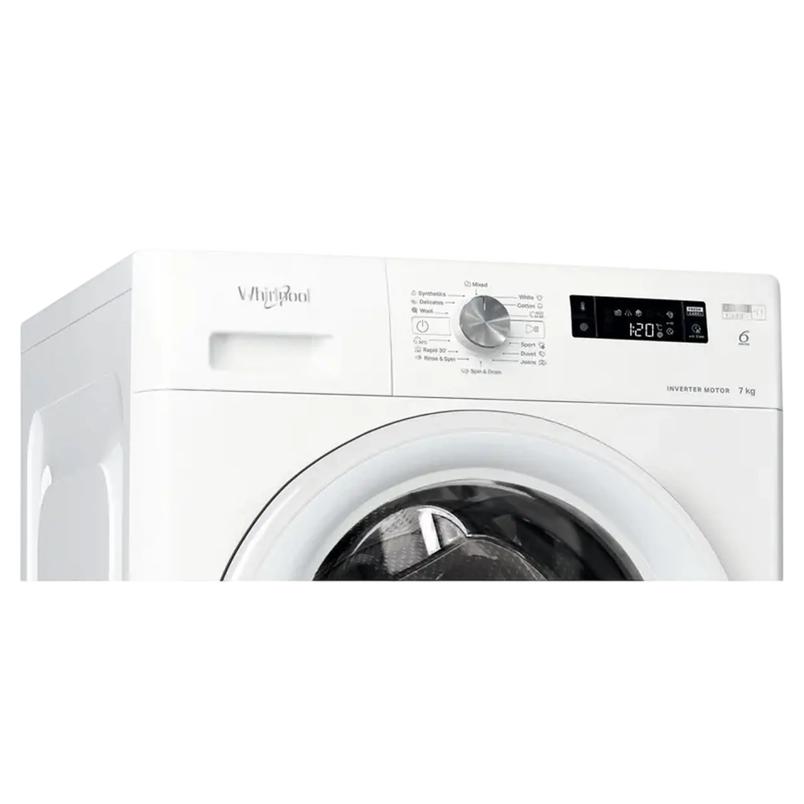 Mașină de spălat Whirlpool FFS 7469 W EE, 7kg, Alb