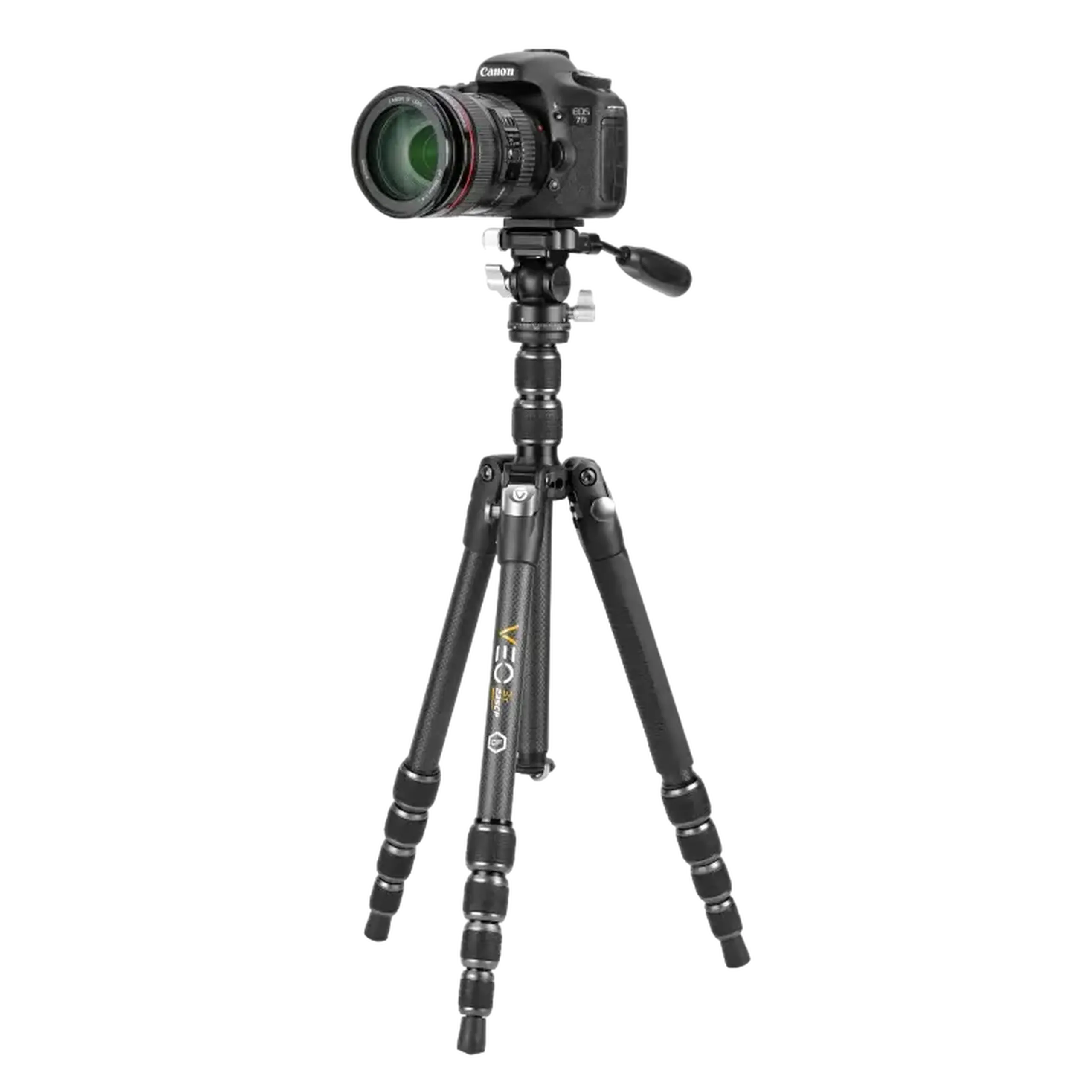 Trepied/Monopied Vanguard VEO3T 235CP, Carbon, 5 secțiuni, VEO PH - 20 Pan Head