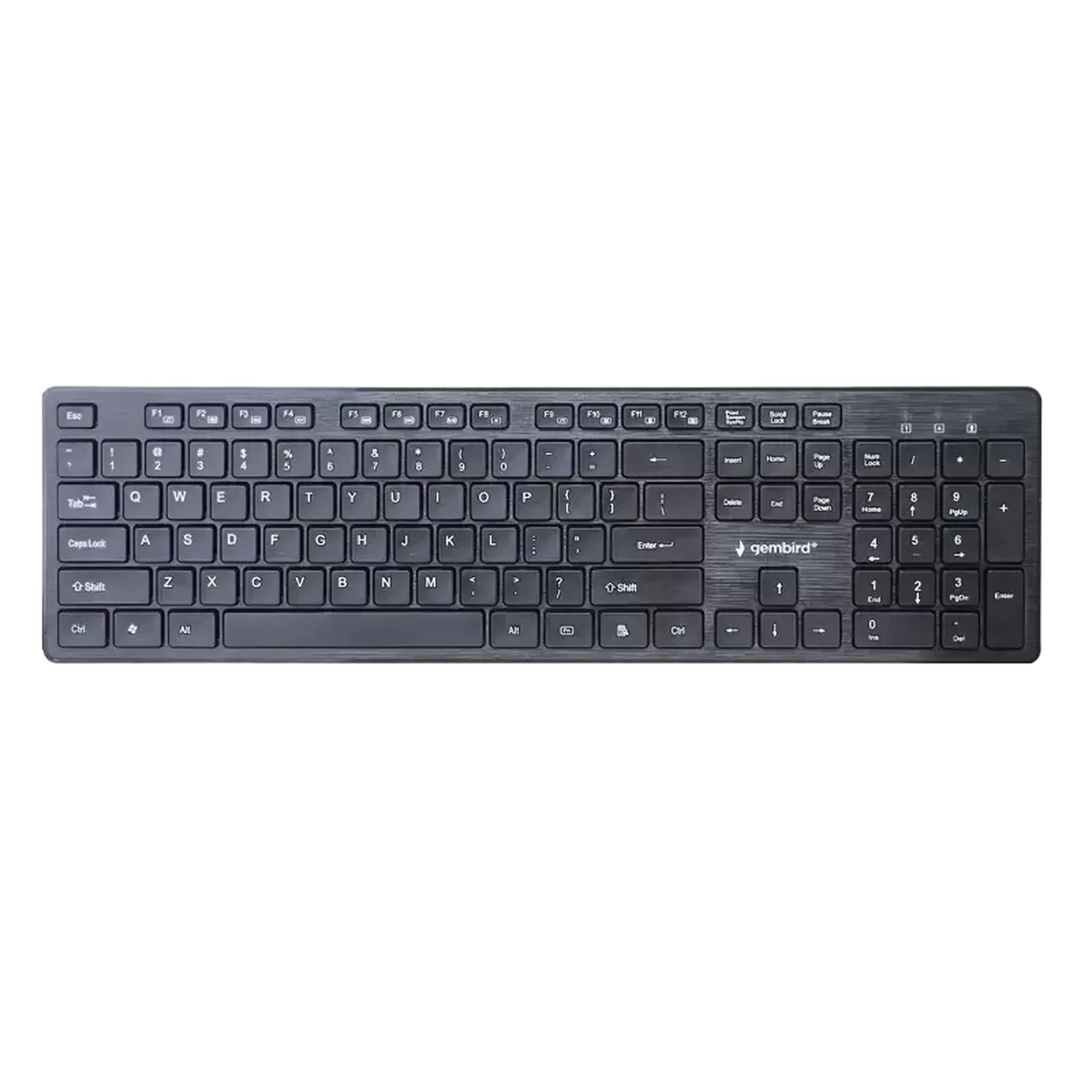 Tastatură și Mouse fără fir Gembird KBS - WCH - 04 - RU, taste Fn, Slim, 1600 dpi, 4 butoane, Ambidextru, 1