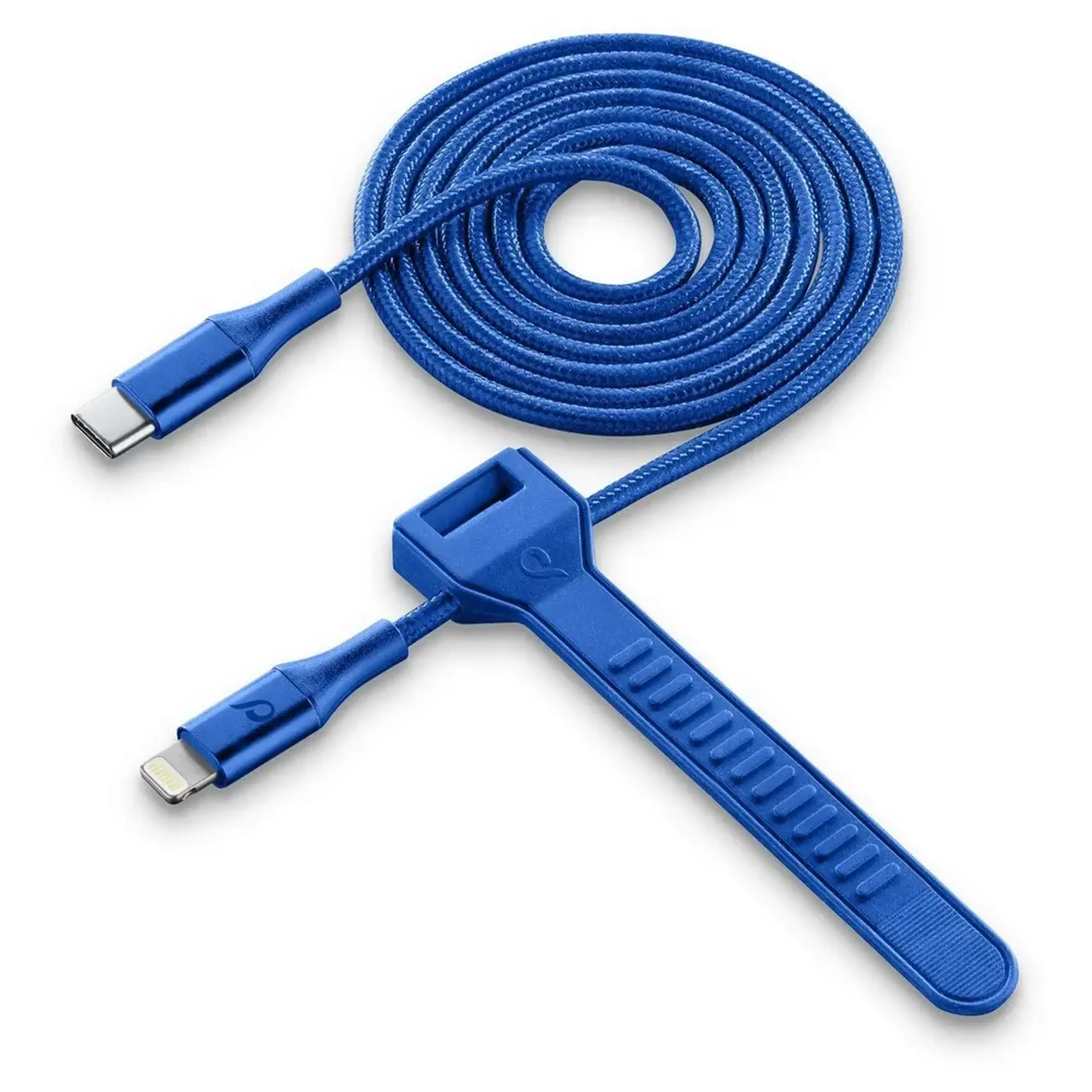Cablu tip C la Lightning celular, bandă MFI, 1M, albastru