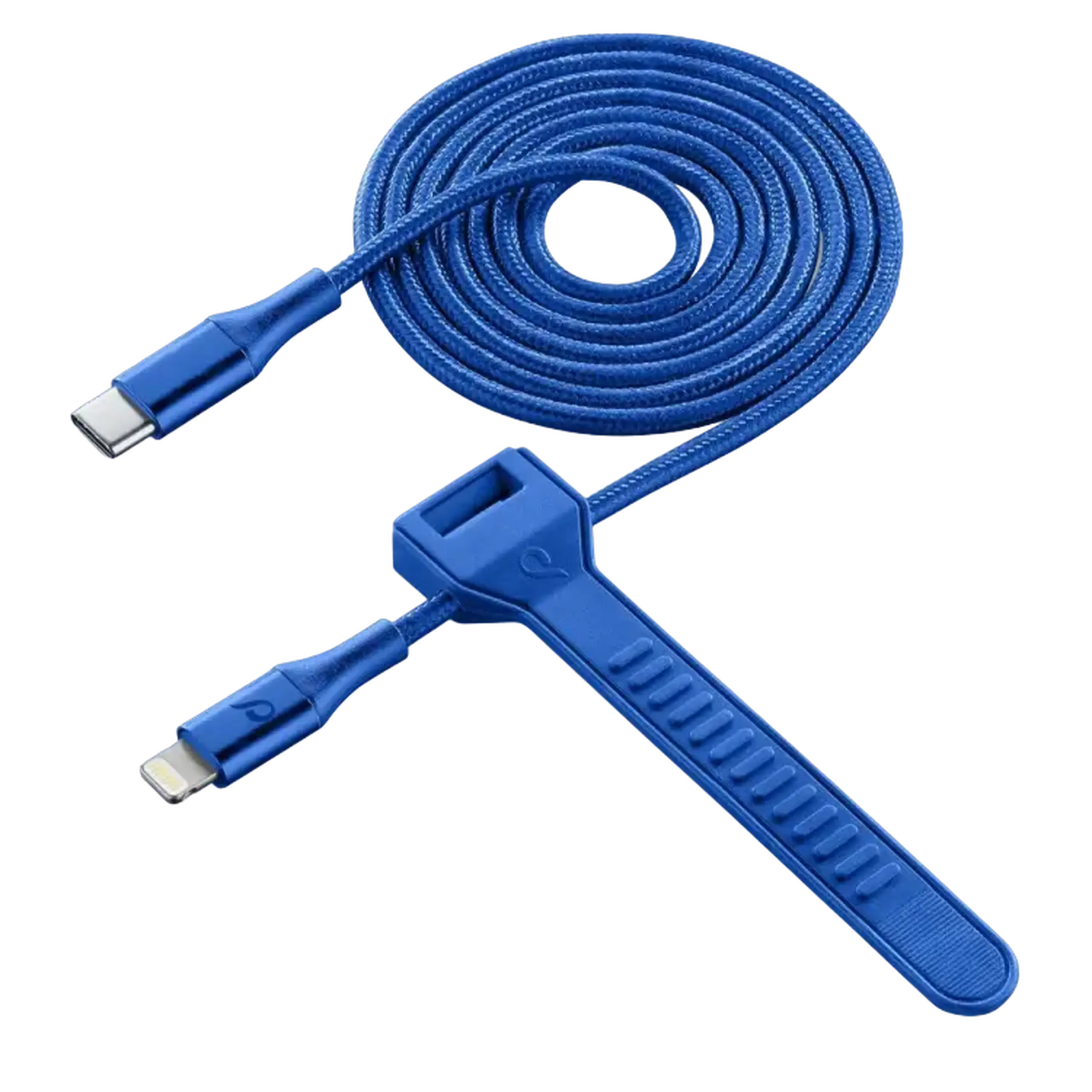 Cablu tip C la Lightning celular, bandă MFI, 1M, albastru