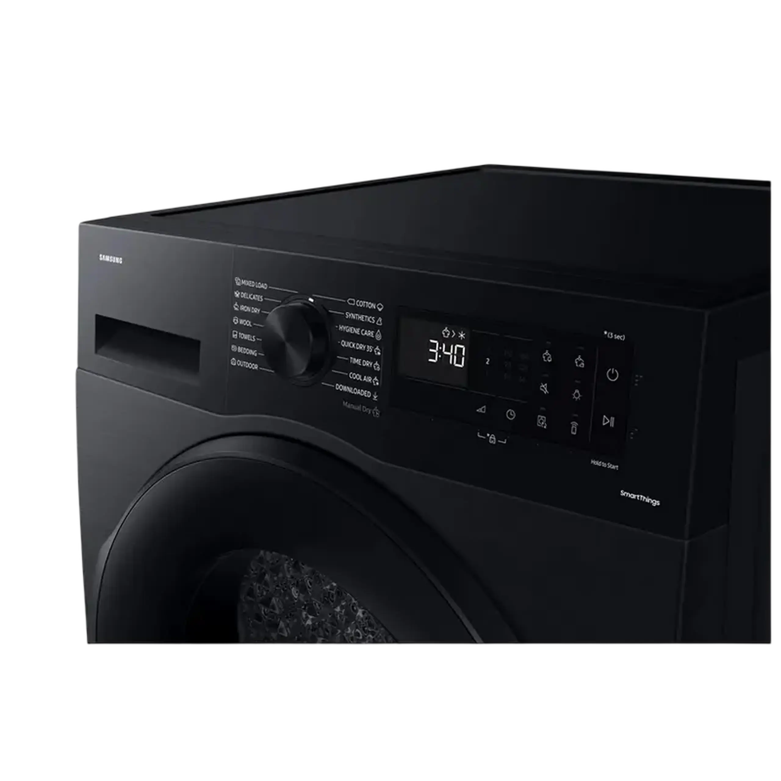 Uscător de rufe Samsung DV90CGC2A0ABUA, 9kg, Negru