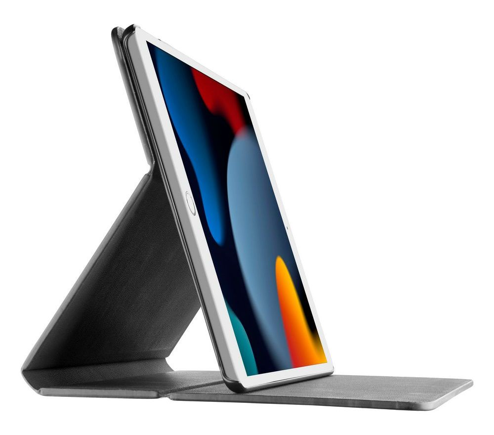 Cellular Apple iPad 10.2 (2019)/10.2 (2020)/10.2 (2021), husă cu suport, neagră