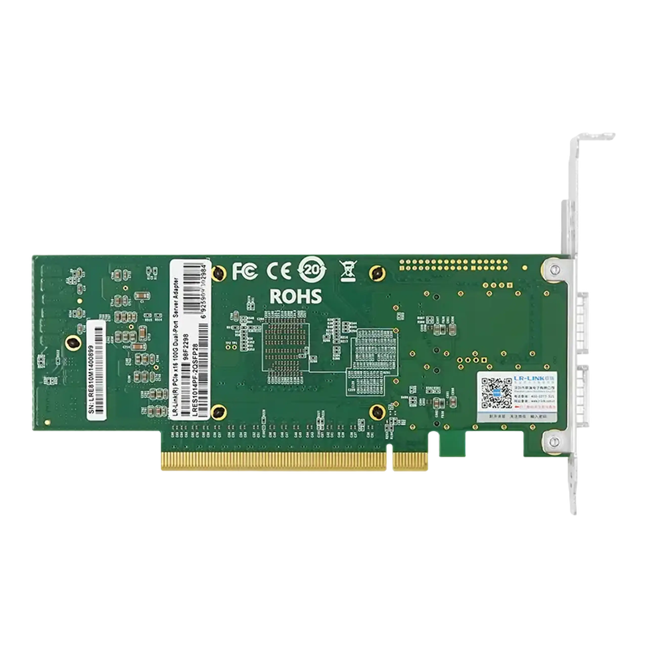 Adaptor pentru Server Intel E810 - CAM2, PCIe 4.0 x16 Dual QSFP28 Port 100G