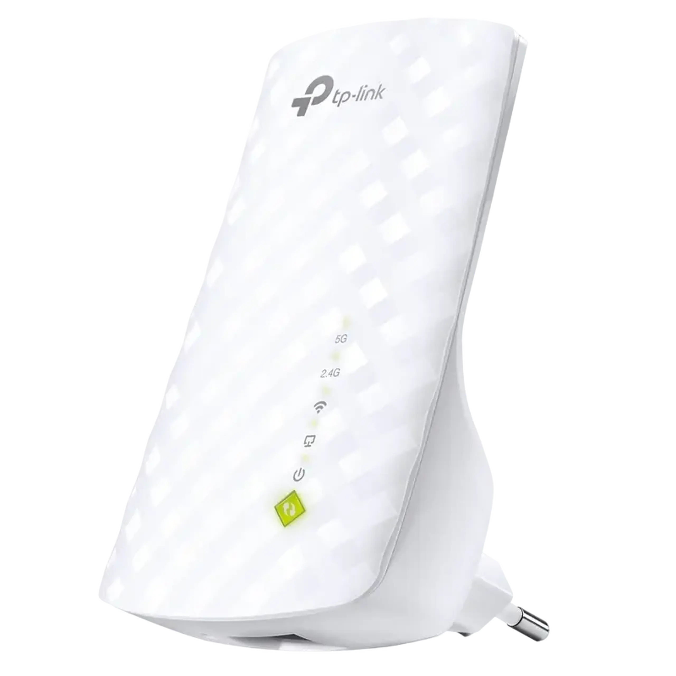 Wi - Fi AC Dual Band Range Extender/Punt de acces TP - LINK „RE200”, 750Mbps, Mesh, mufă de alimentare integrată