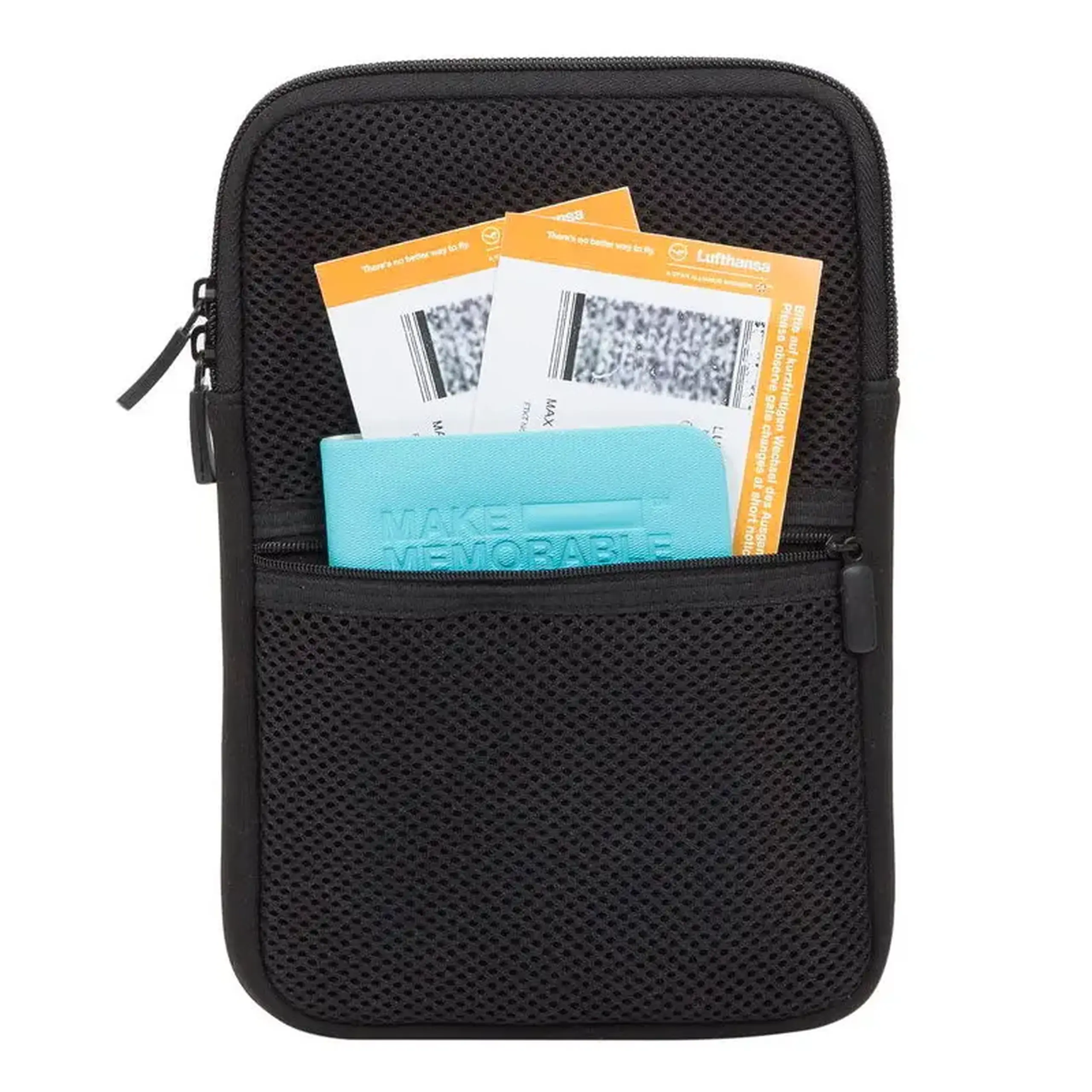 Organizator pentru calatorie RivaCase Antishock, 8", Poliester, Negru