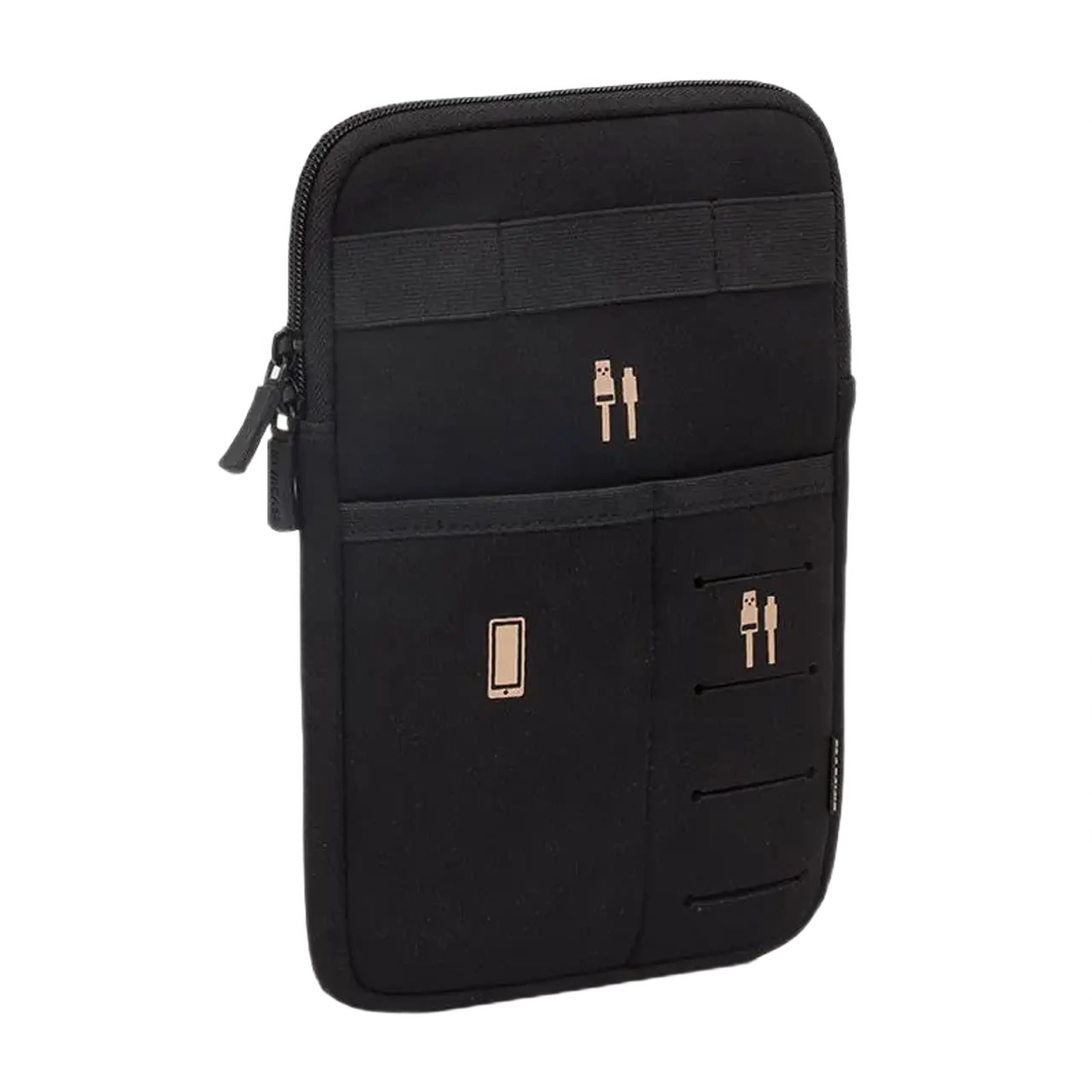 Organizator pentru calatorie RivaCase Antishock, 8", Poliester, Negru