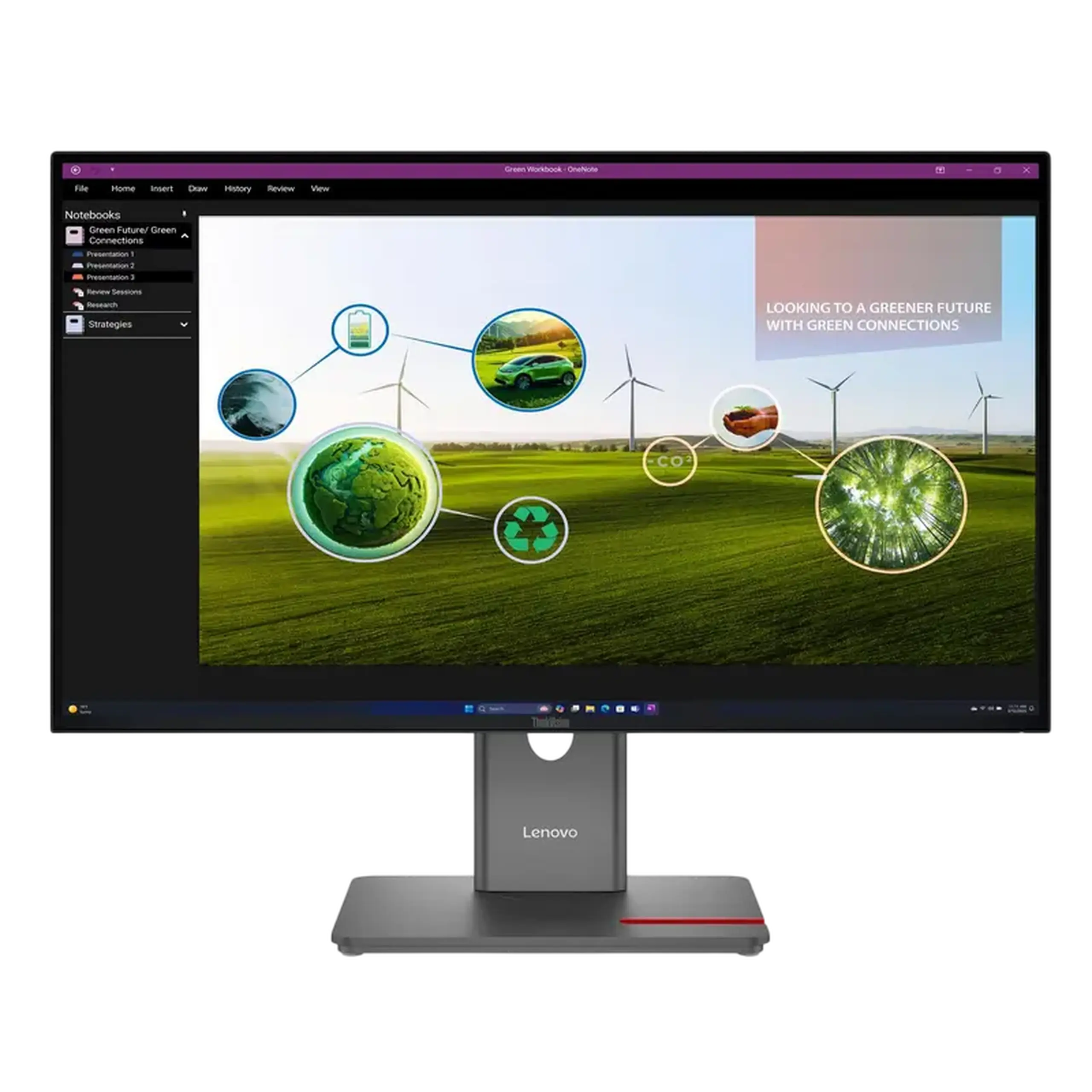 LENOVO ThinkVision P27Q - 40 de 27 inchi, negru, IPS, 2560x1440, 120 Hz, 4 ms 350 cd, CR1500:1, HDMI+DP+USB+TypeC,Pivot