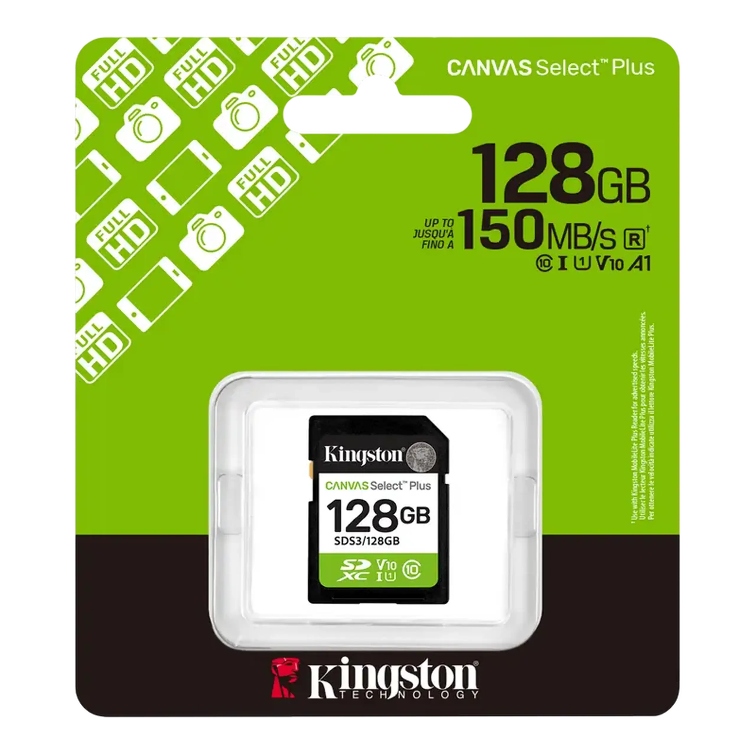 Card de Memorie Kingston Canvas Select Plus, 128GB (SDS3/128GB)
