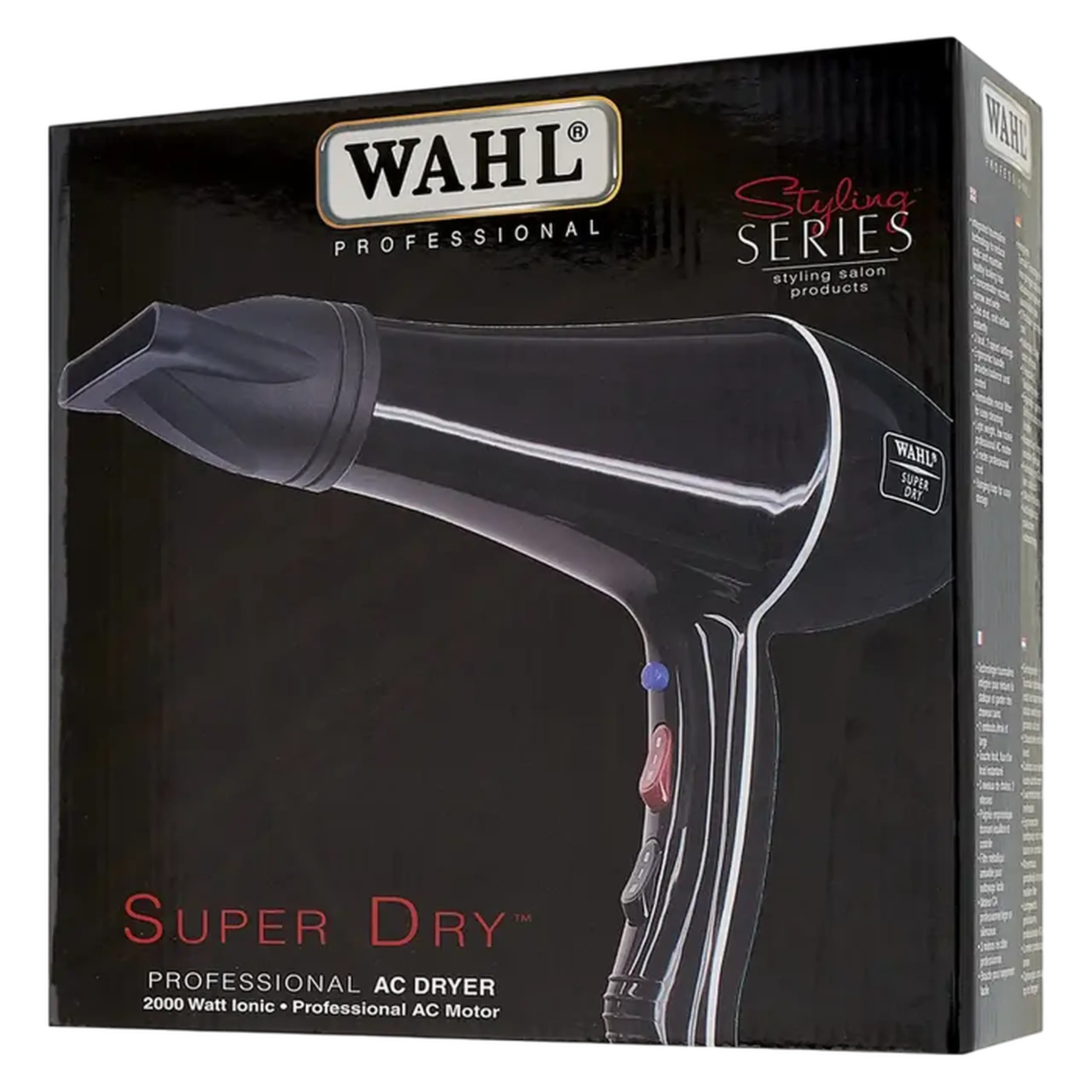 Uscător de păr WAHL Super Dry 4340-0470, 2000W, Negru