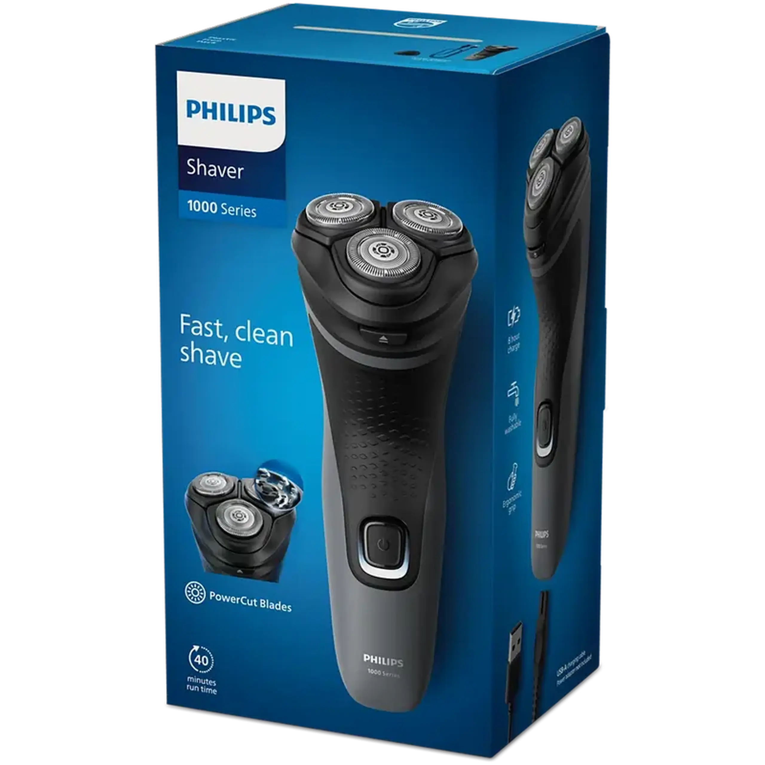 Aparat de ras electric Philips S1142/00, Negru