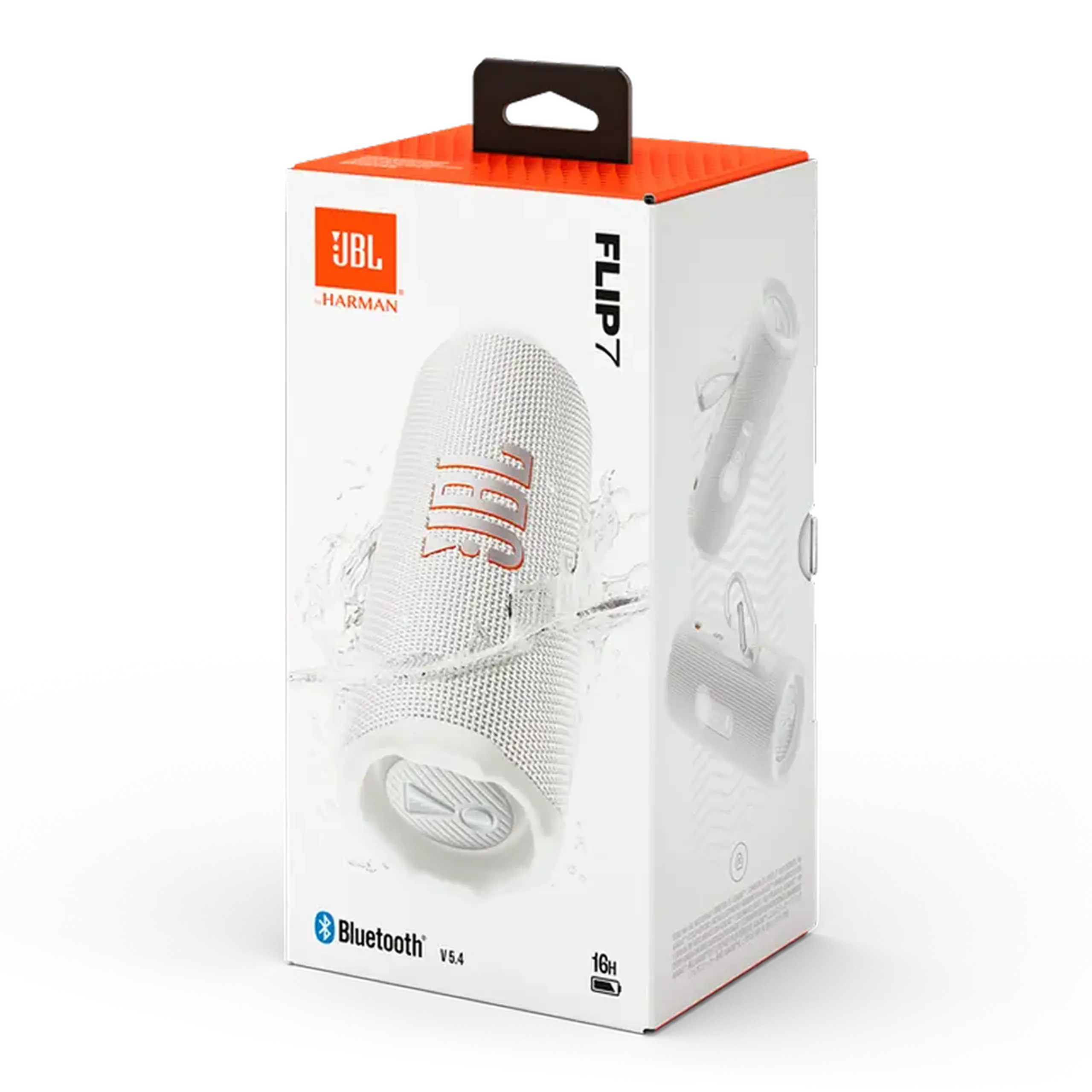 Boxe portabile JBL Flip 7, albe