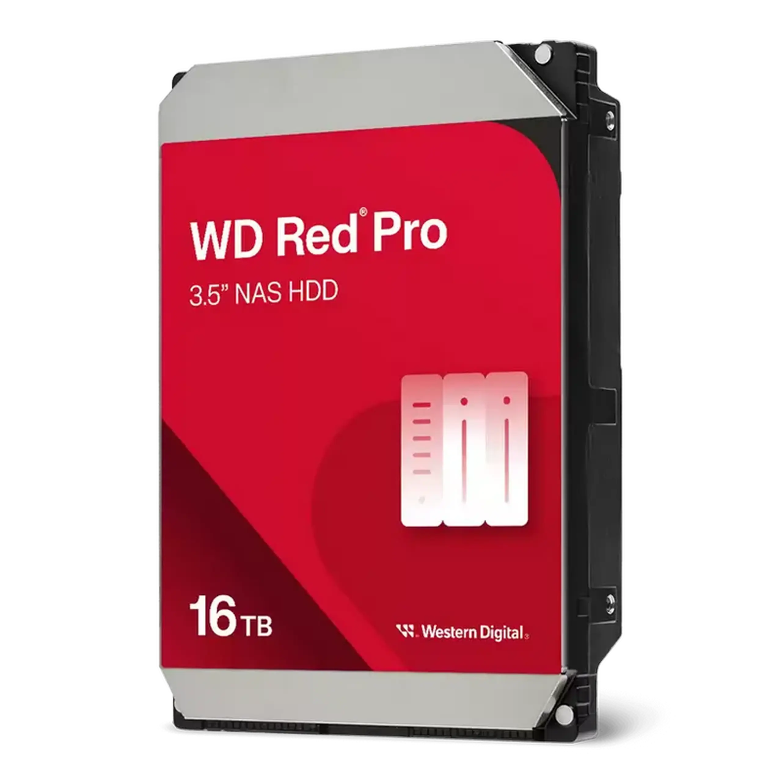 HDD de 3,5" 16,0TB - SATA - 512MB Western Digital "Red Pro (WD161KFGX)", NAS, 24/7, CMR, 7200 rpm, 2,5 M (MT