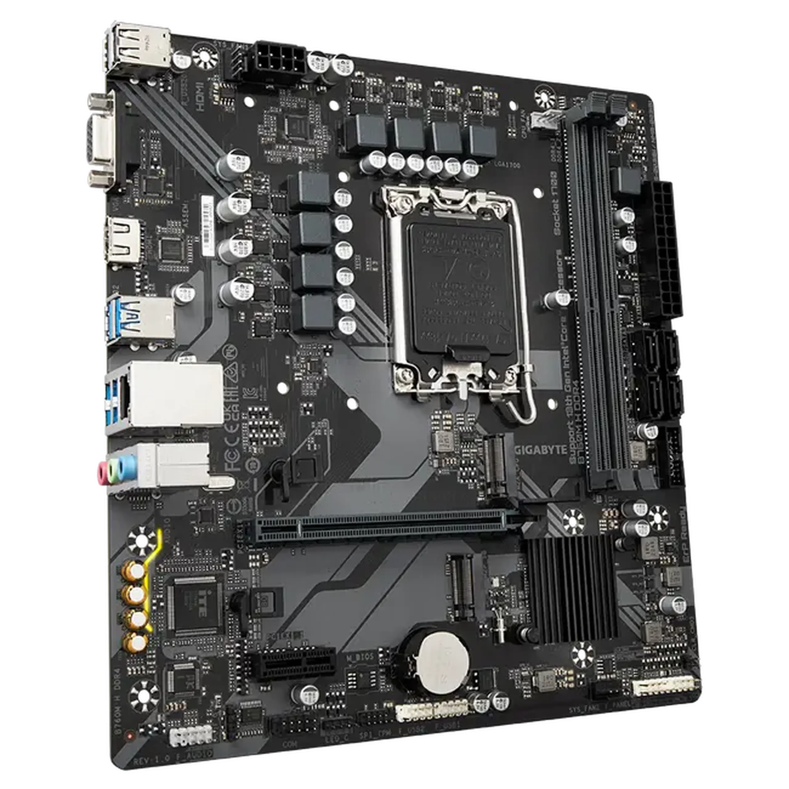 Placă de bază Gigabyte B760M H DDR4, LGA1700, Intel B760, Micro-ATX