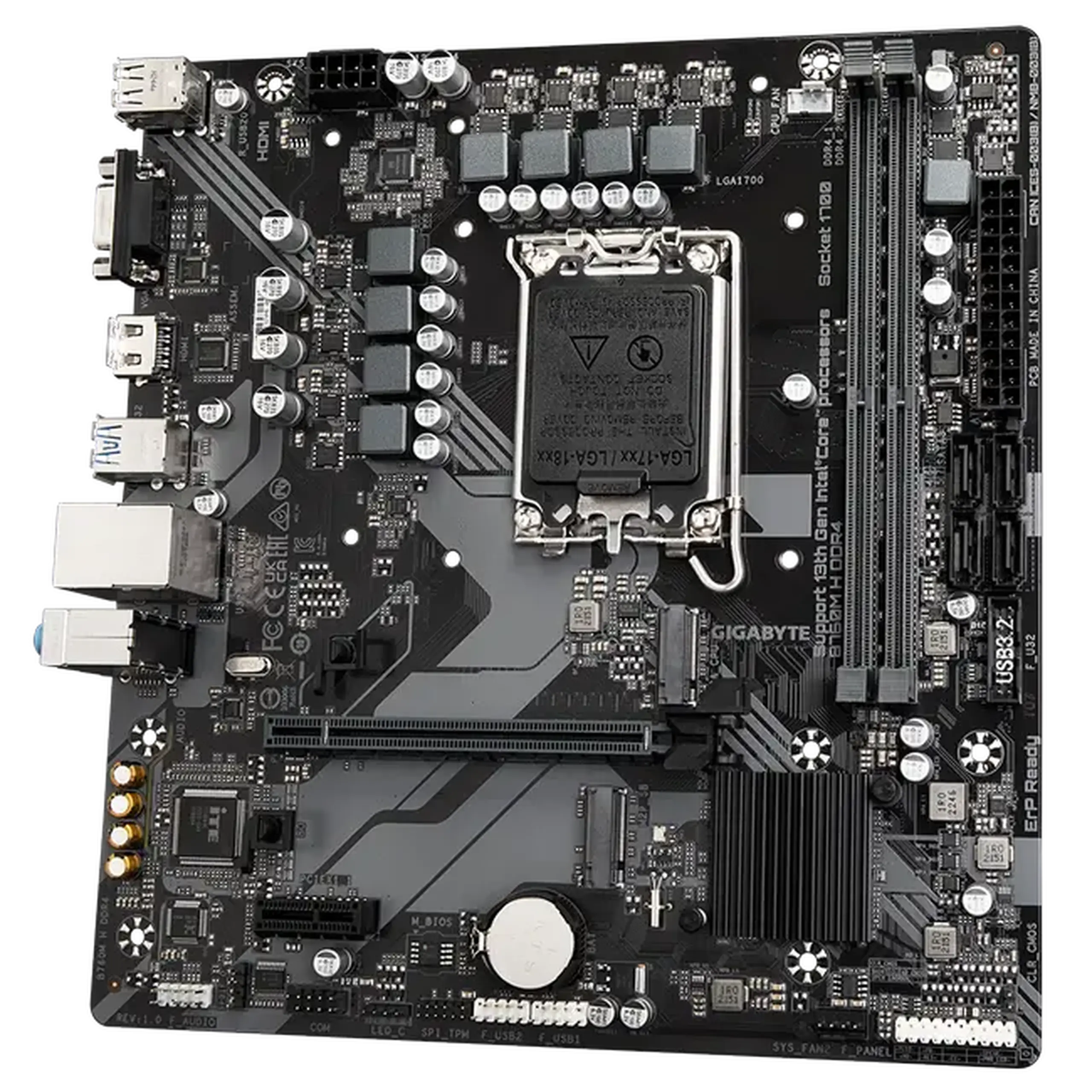 Placă de bază Gigabyte B760M H DDR4, LGA1700, Intel B760, Micro-ATX