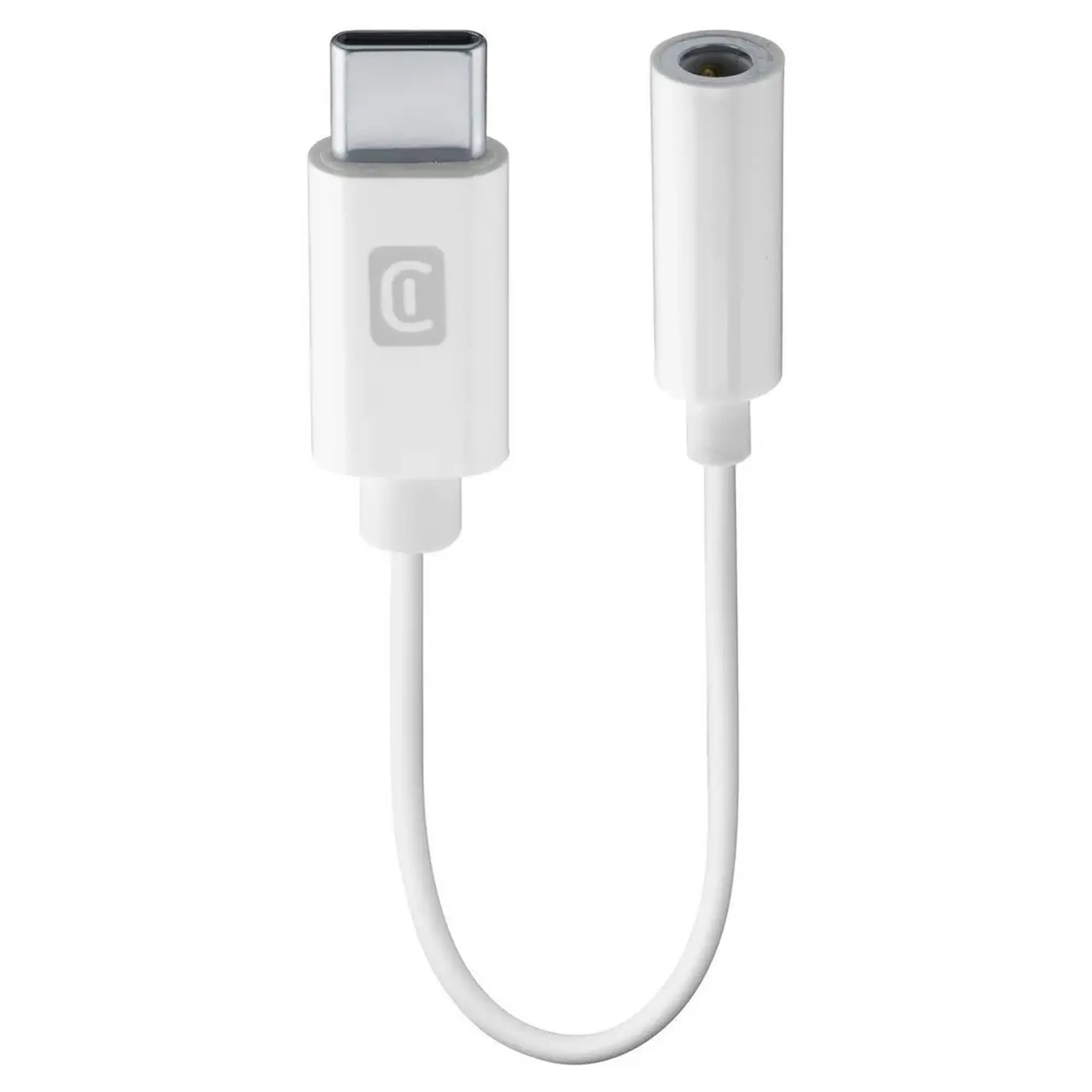 Adaptor USB - C la mufă de 3,5 mm, Cellularline, alb