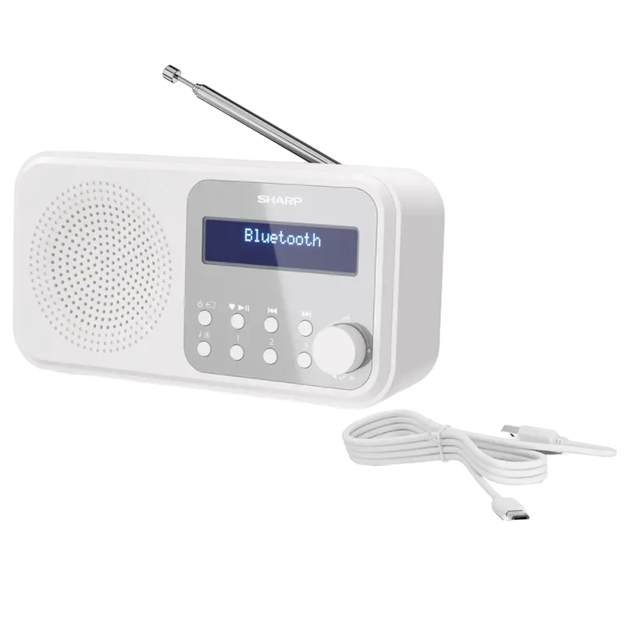 Radio portabil Sharp DR-P420WHV01, Alb