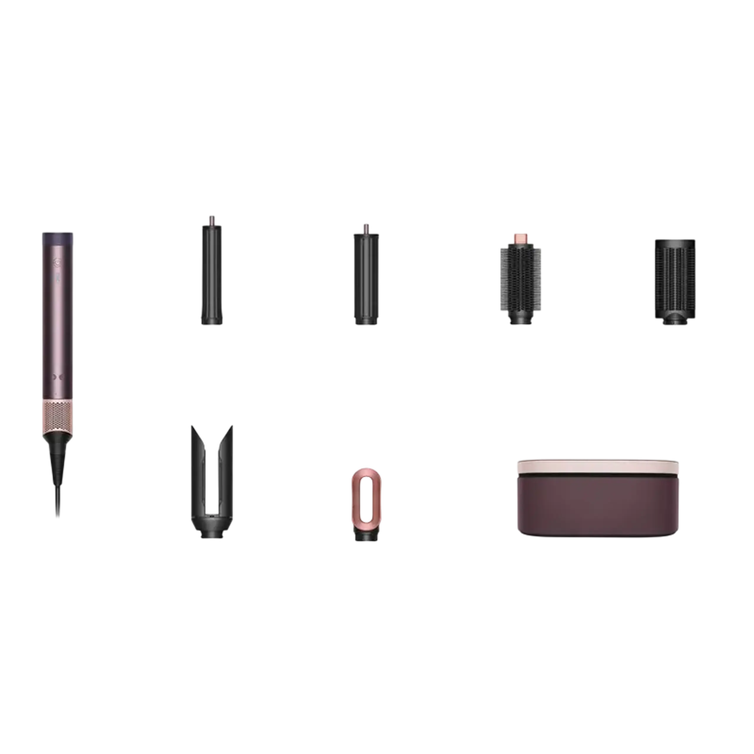Set de stilare pentru păr cu aer cald Dyson HS09 Airwrap Co - anda 2x Multi - Styler & Dryer Straight+Wavy Jasper Plum
