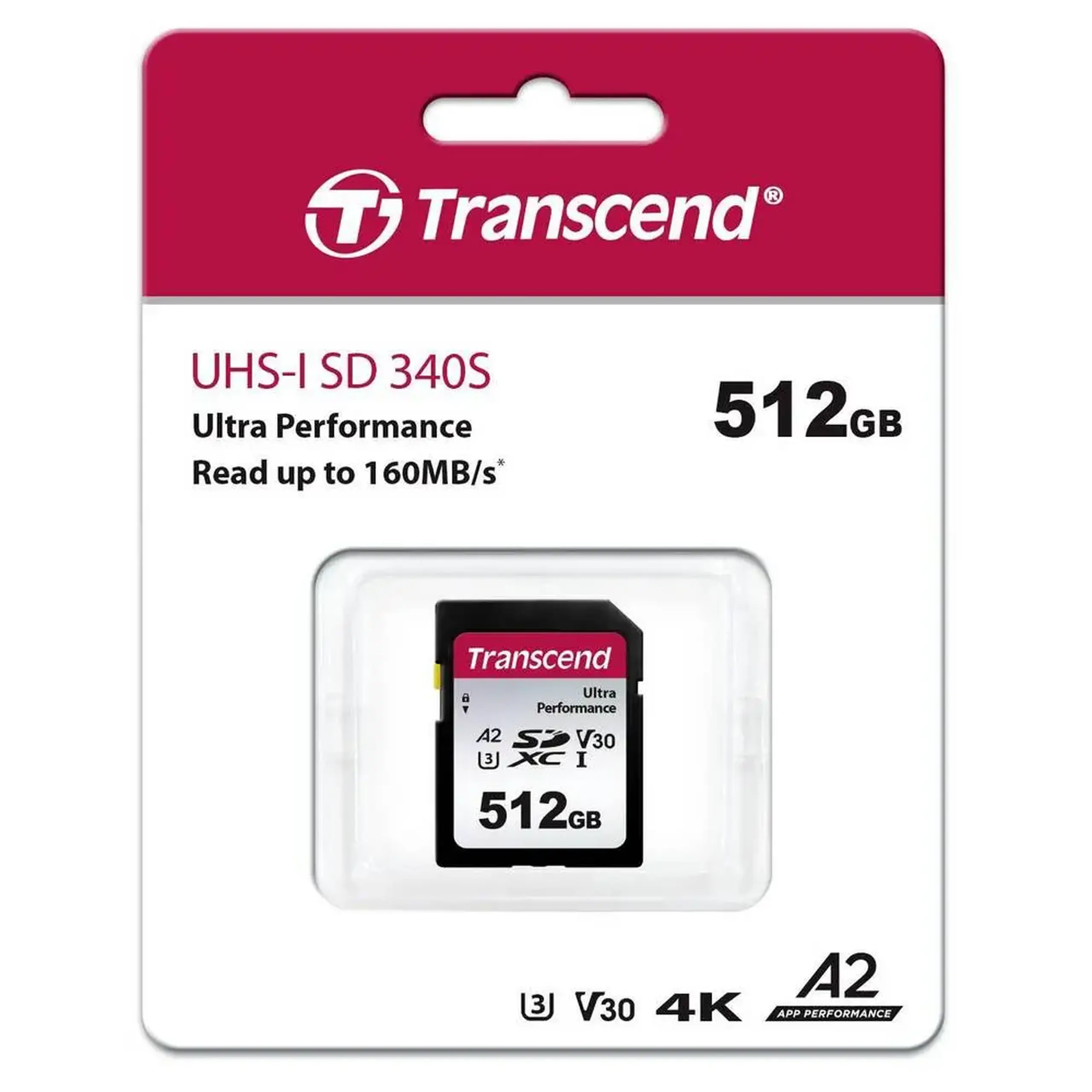 Card de Memorie Transcend SDXC 340S, 512GB (TS512GSDC340S)