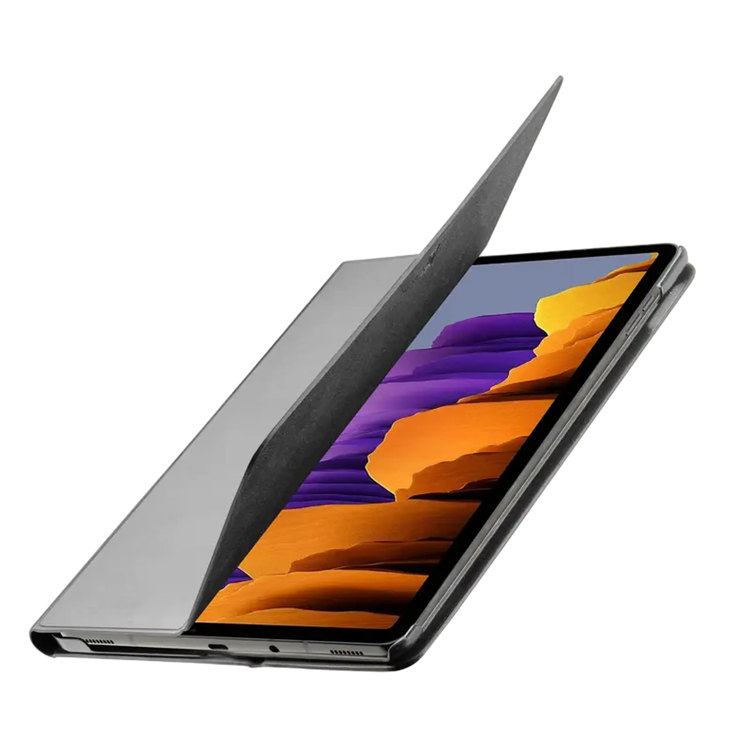 Celular Samsung Galaxy Tab S9+/S10+, husă cu suport, neagră