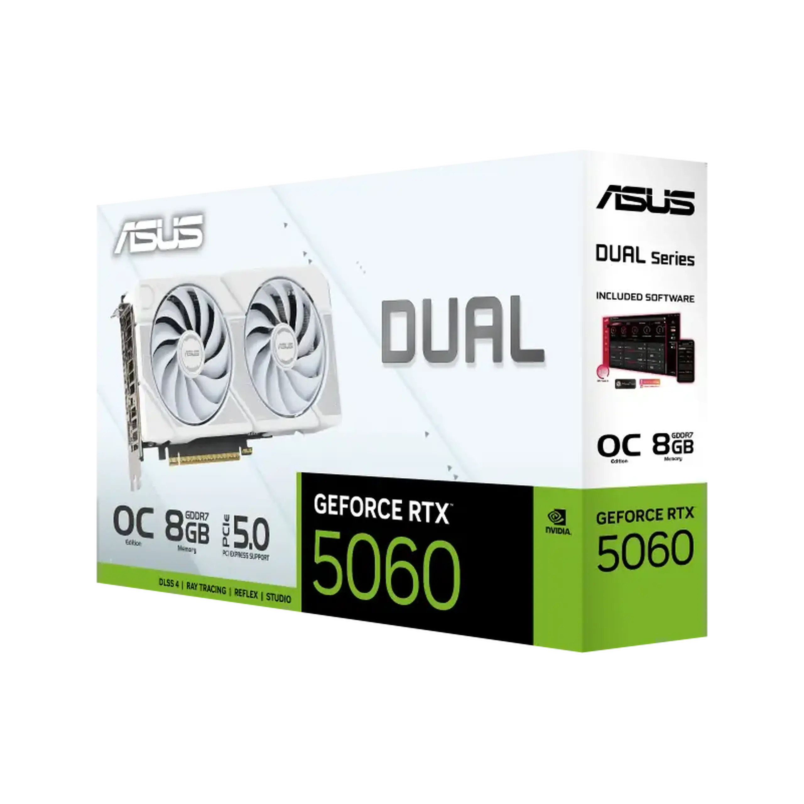 Placă Video ASUS DUAL-RTX5060-O8G-WHITE, 8GB GDDR7 128bit