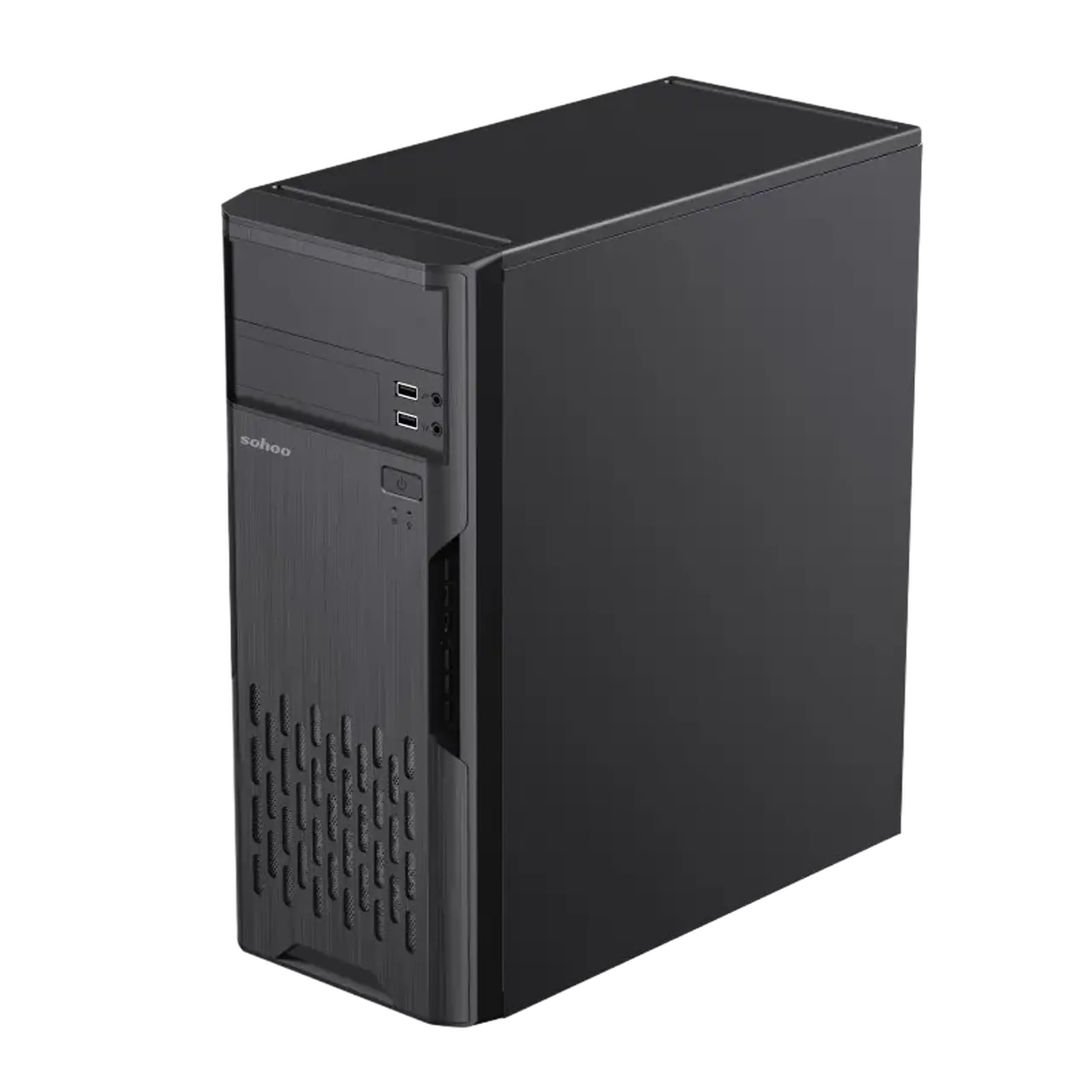 Carcasă PC Sohoo 2810BK, Midi-Tower, ATX, Negru