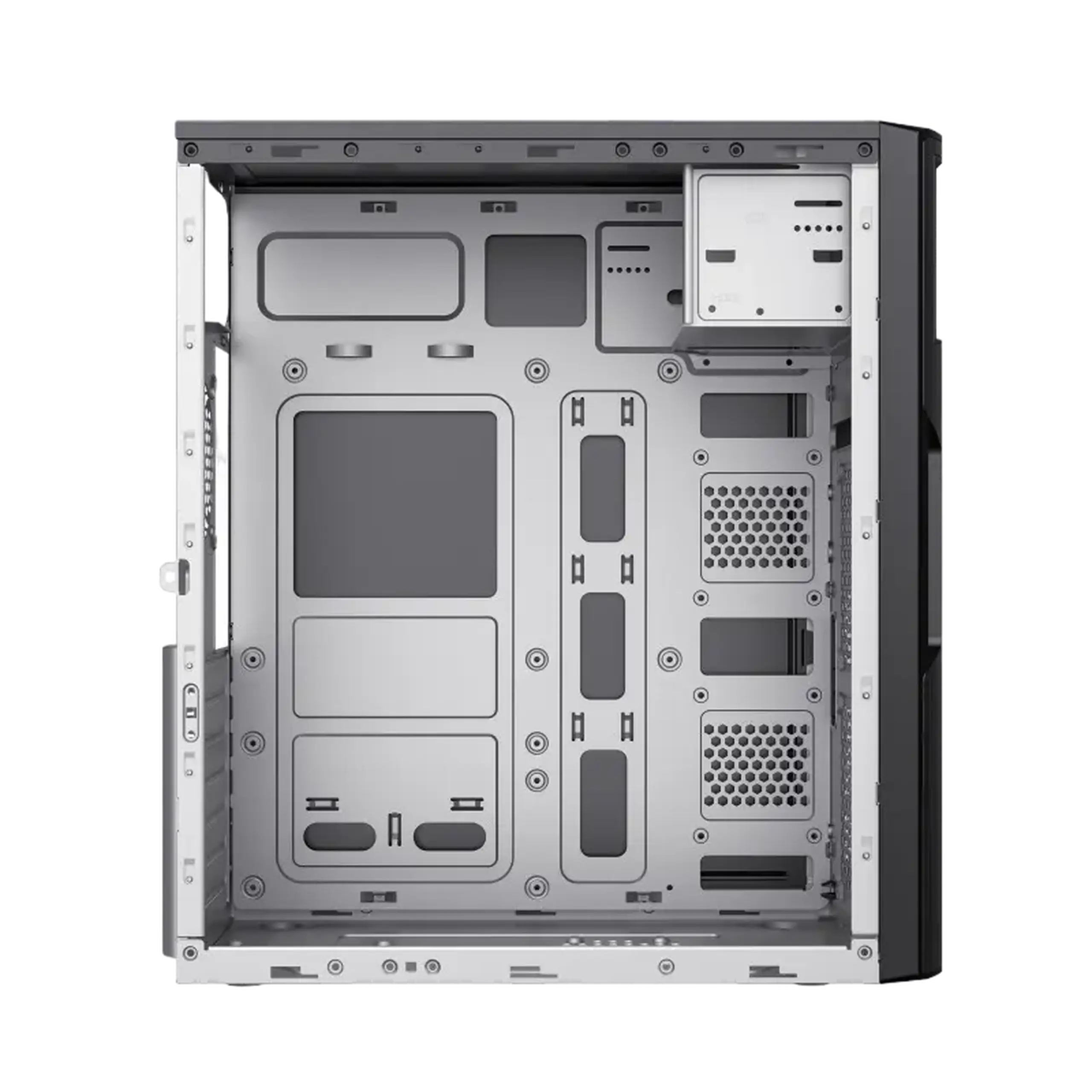 Carcasă PC Sohoo 2810BK, Midi-Tower, ATX, Negru