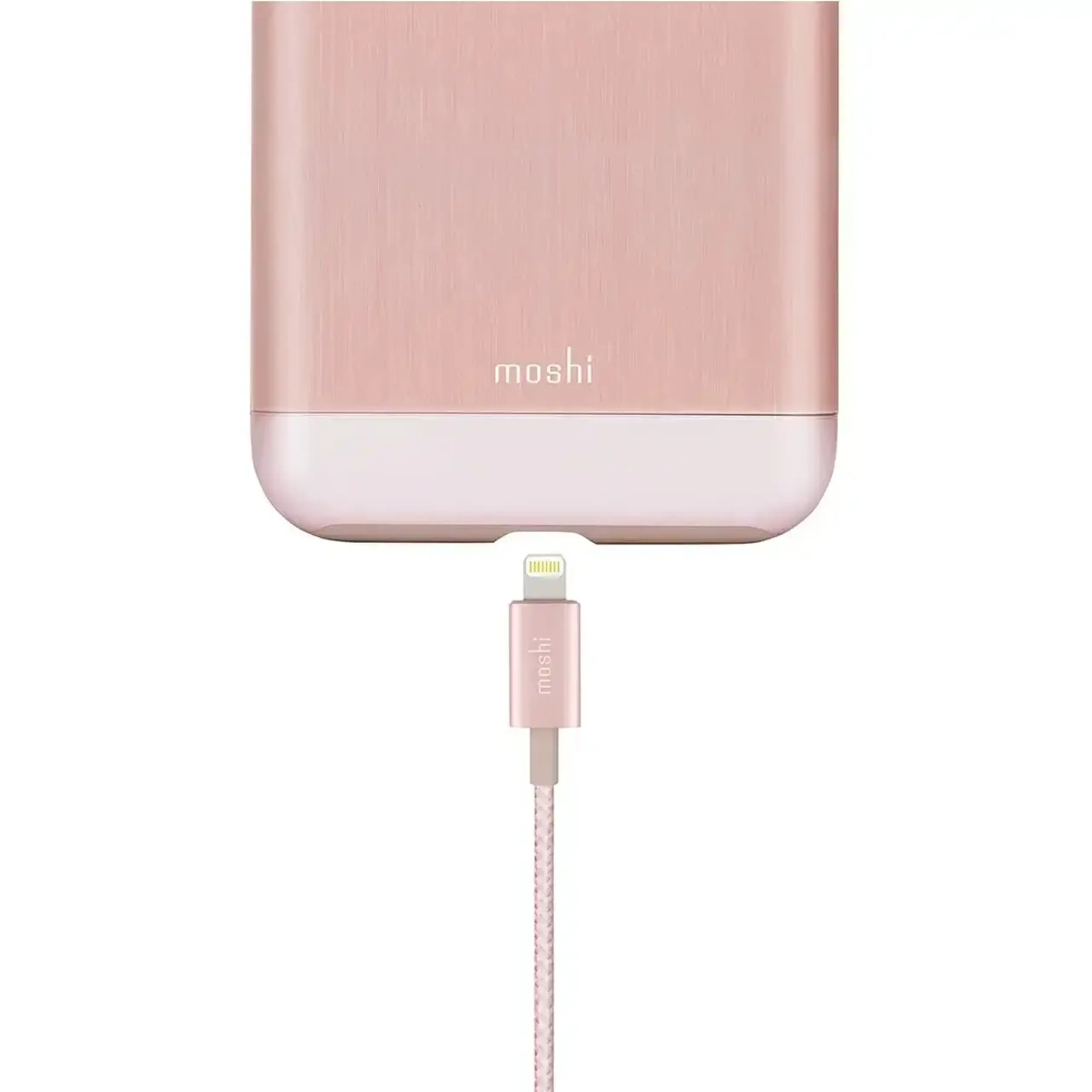 Cablu încărcare și sincronizare Moshi iPhone Lighting USB Cable, USB Type-A/Lightning, 1,2m, Roz