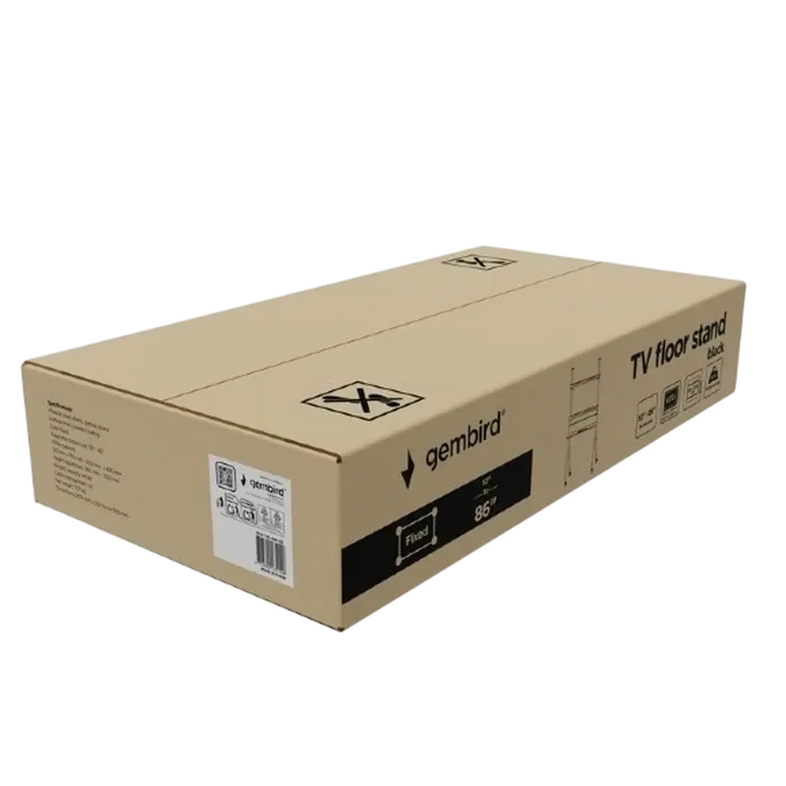 Suport birou pentru monitoare Gembird TVS-86F-02, Negru