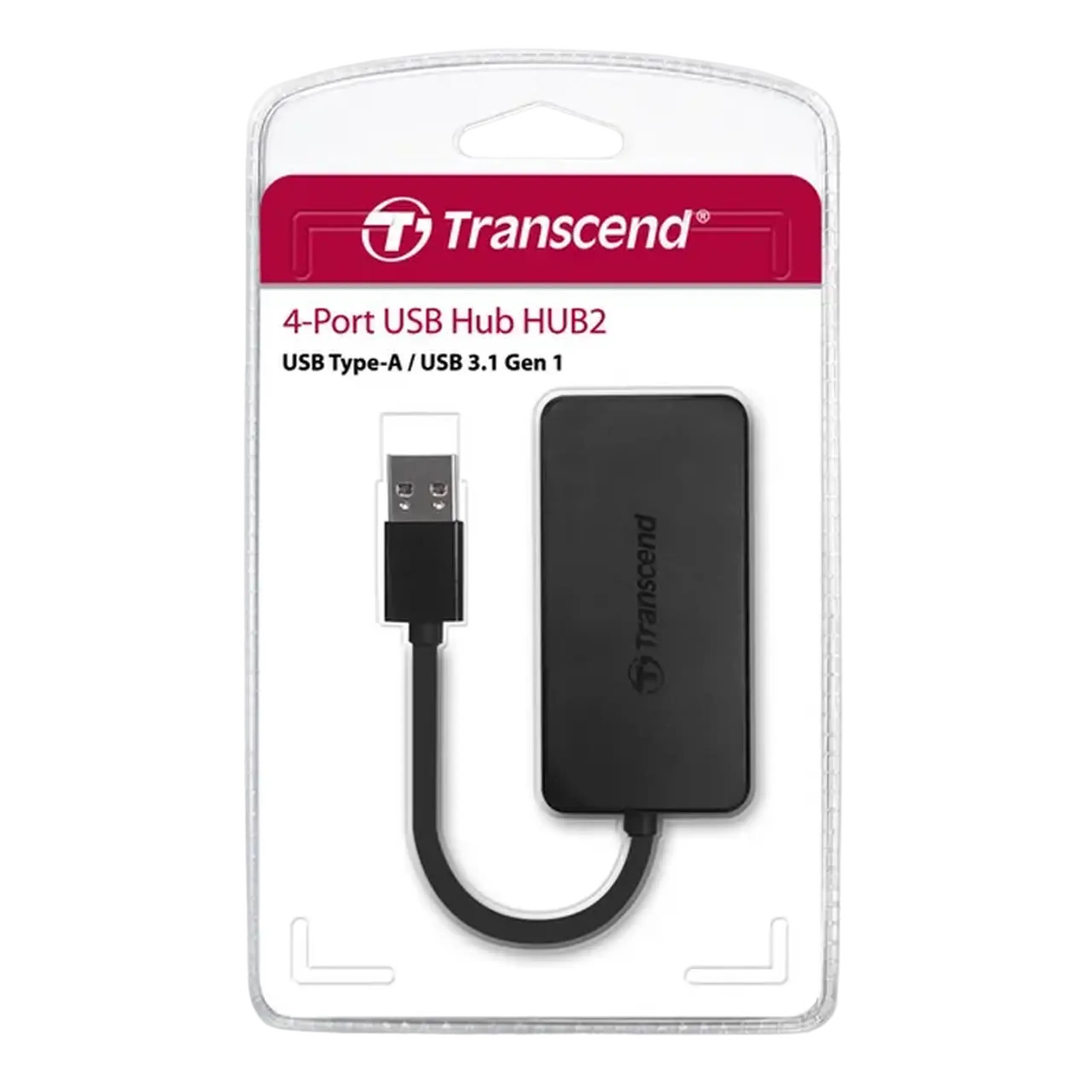 Adaptor Hub Transcend HUB2, Negru