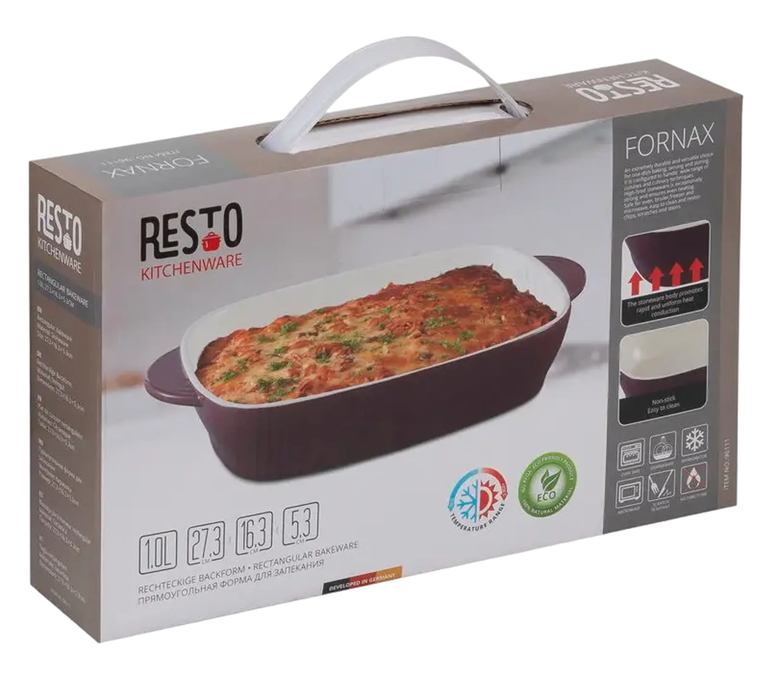 Tava de copt RESTO 96111, Roșu