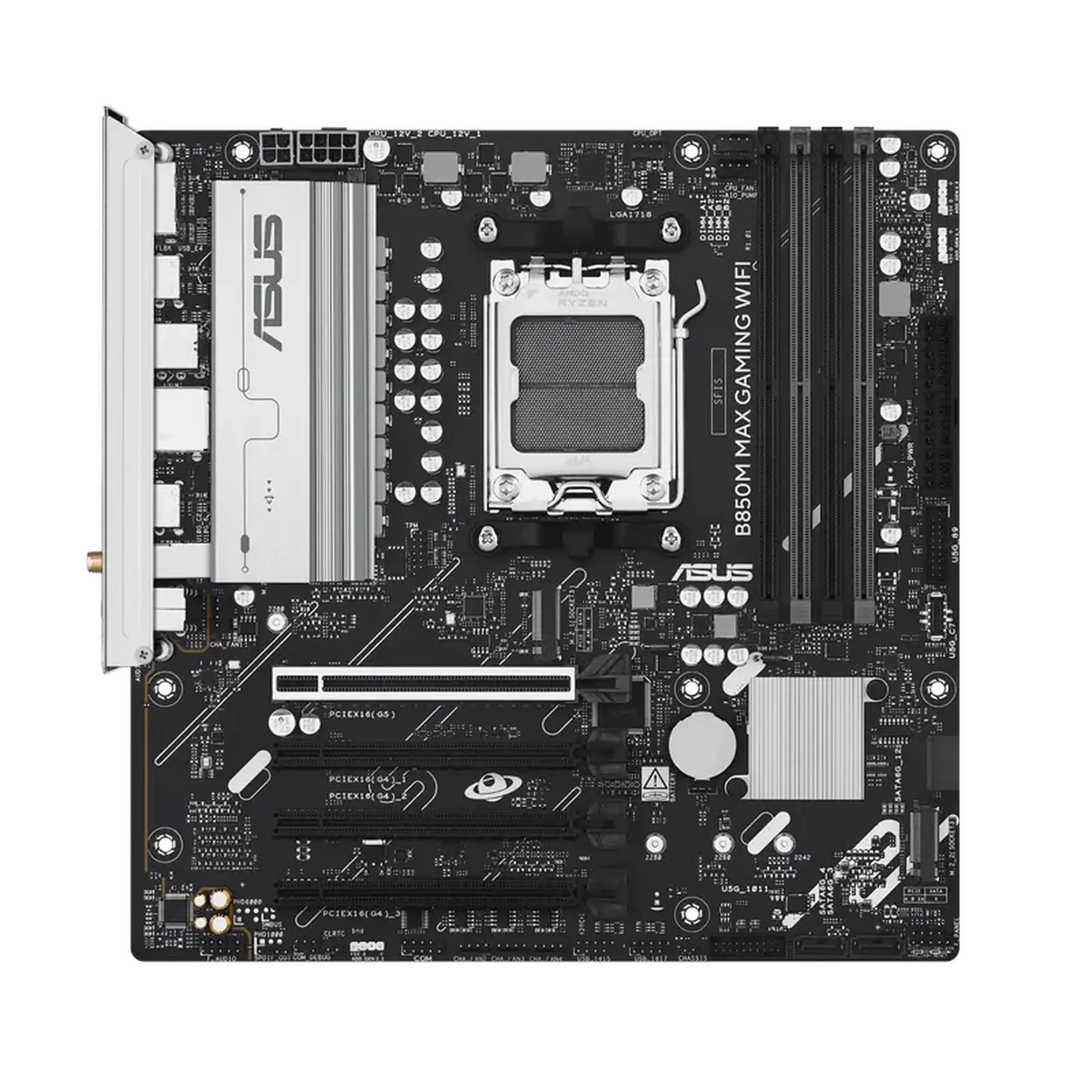 Placă de bază ASUS B850M MAX GAMING WIFI, AM5, AMD B850, Micro-ATX