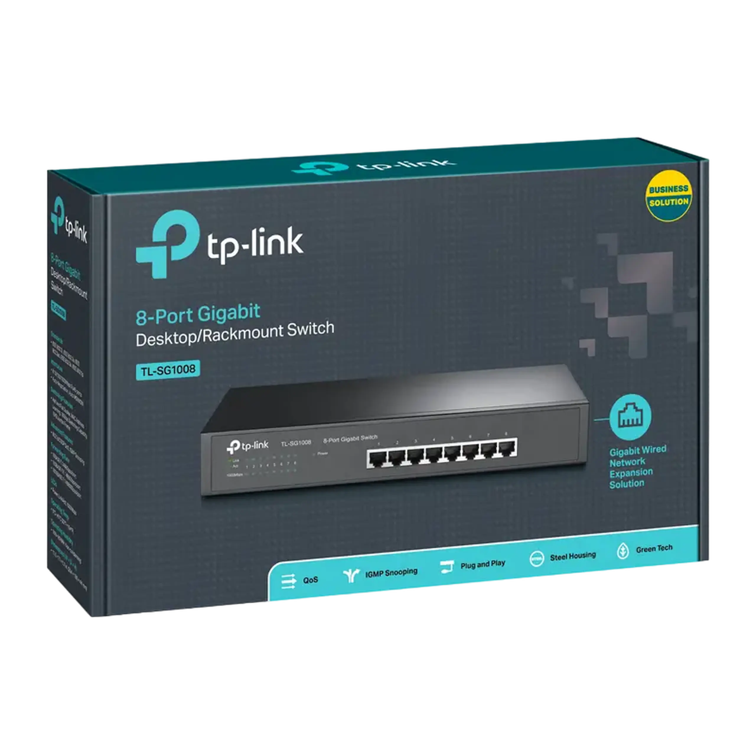 Switch de rețea TP-LINK TL-SG1008, 8x 10/100/1000 Mbps