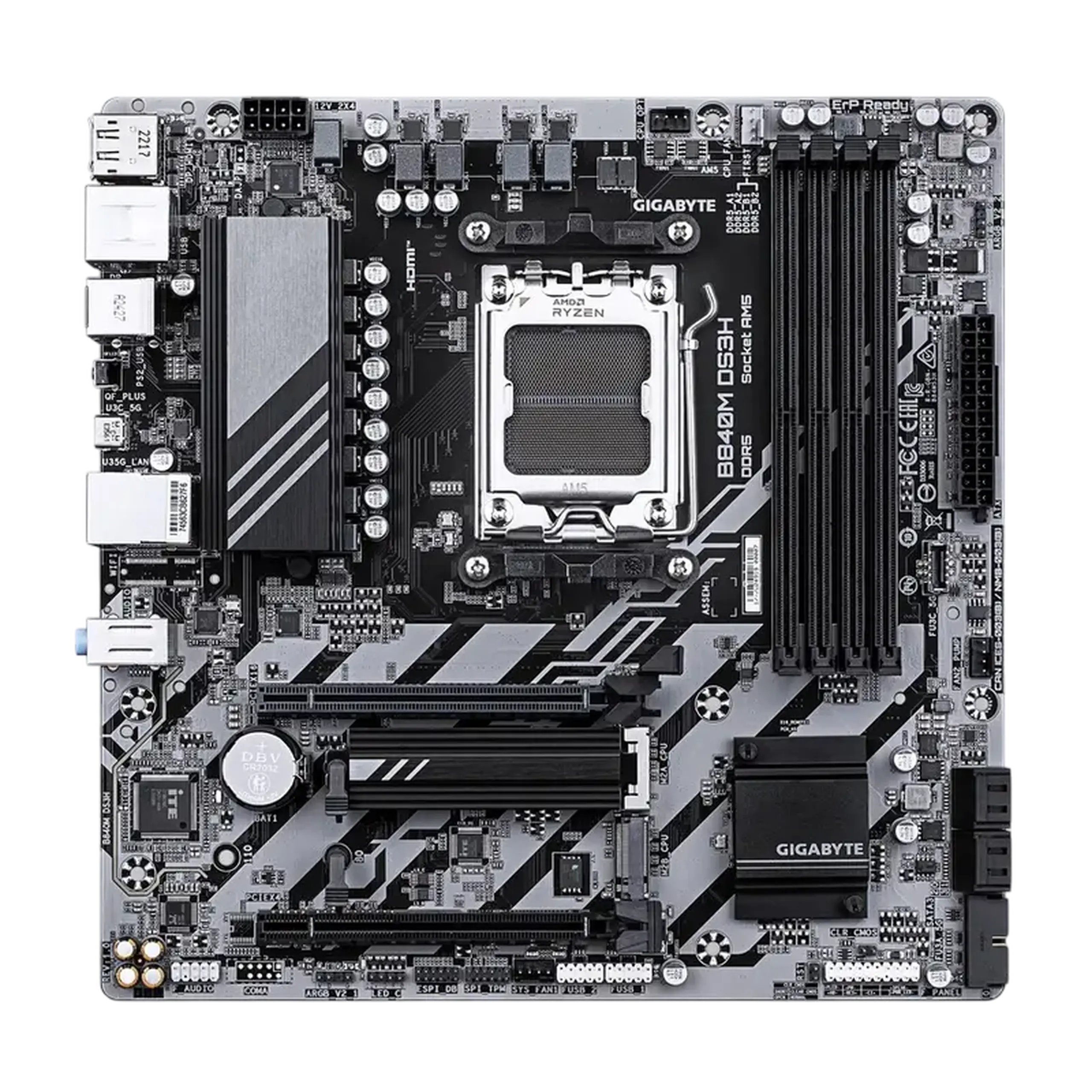 Placă de bază Gigabyte B840M DS3H, AM5, AMD B840, Micro-ATX