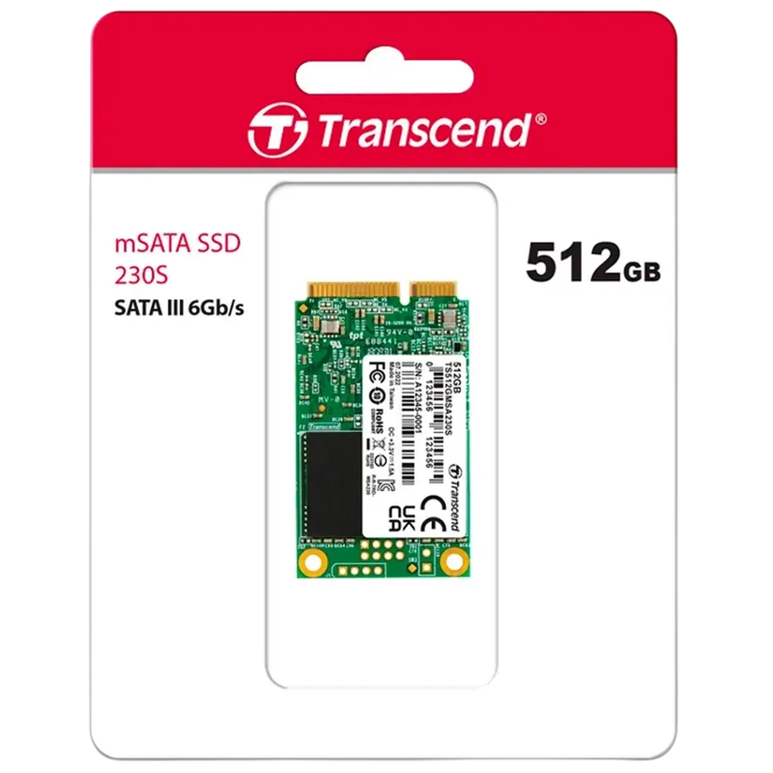 Unitate SSD Transcend SSD230S, 512GB, TS512GMSA230S