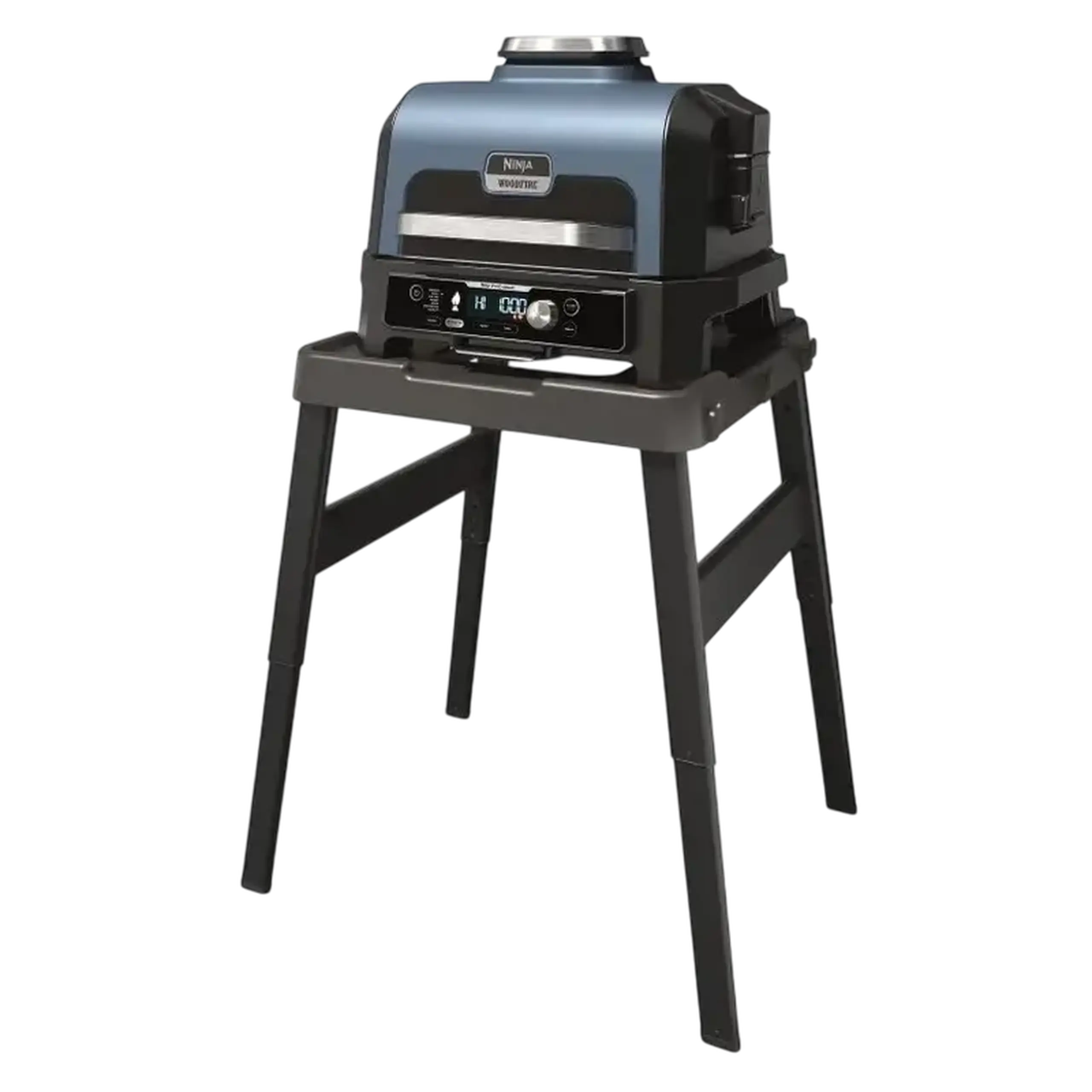 Grătar electric Ninja Woodfire Pro Connect XL, 1700W, Albastru