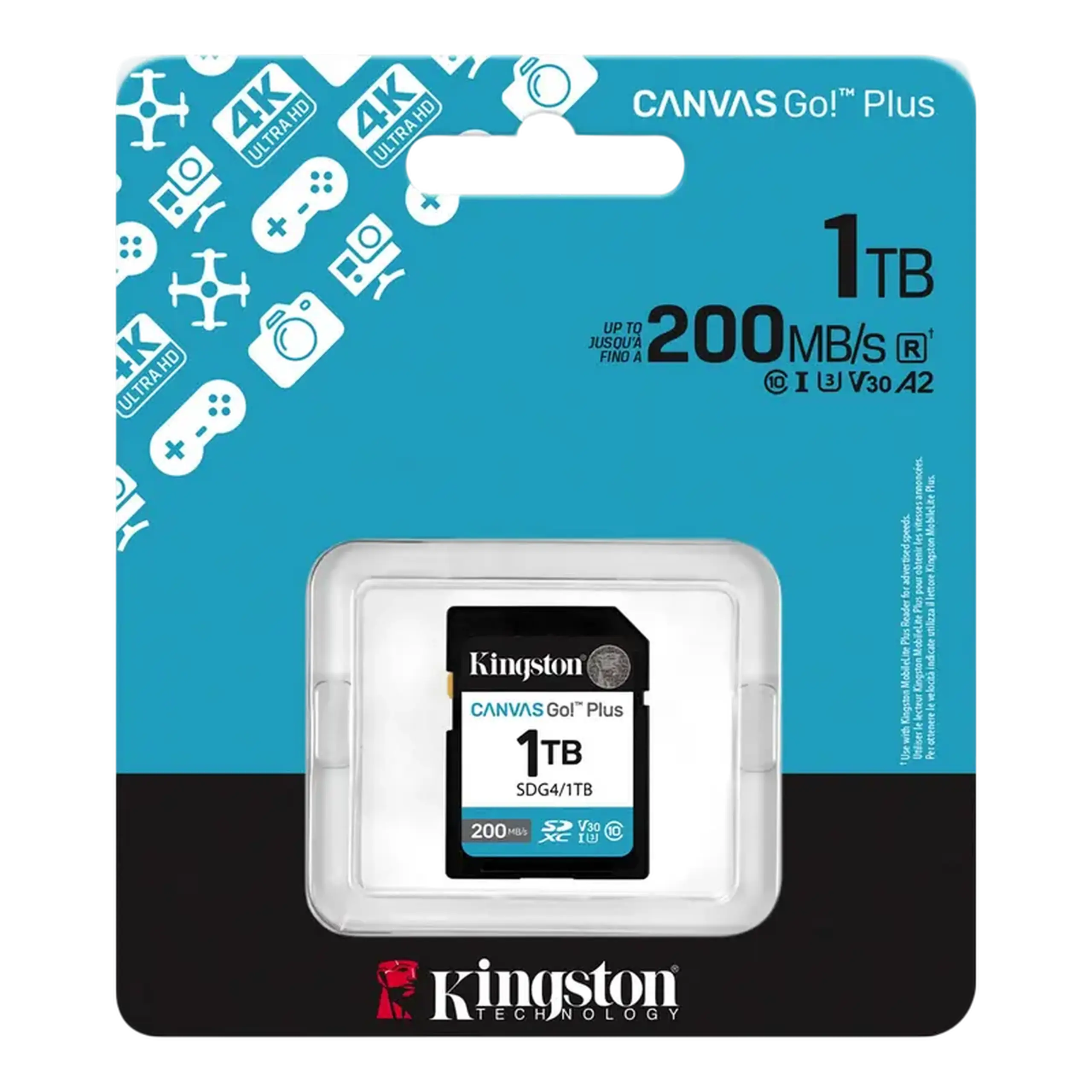 Card de Memorie Kingston Canvas Go! Plus, 1024GB (SDG4/1TB)