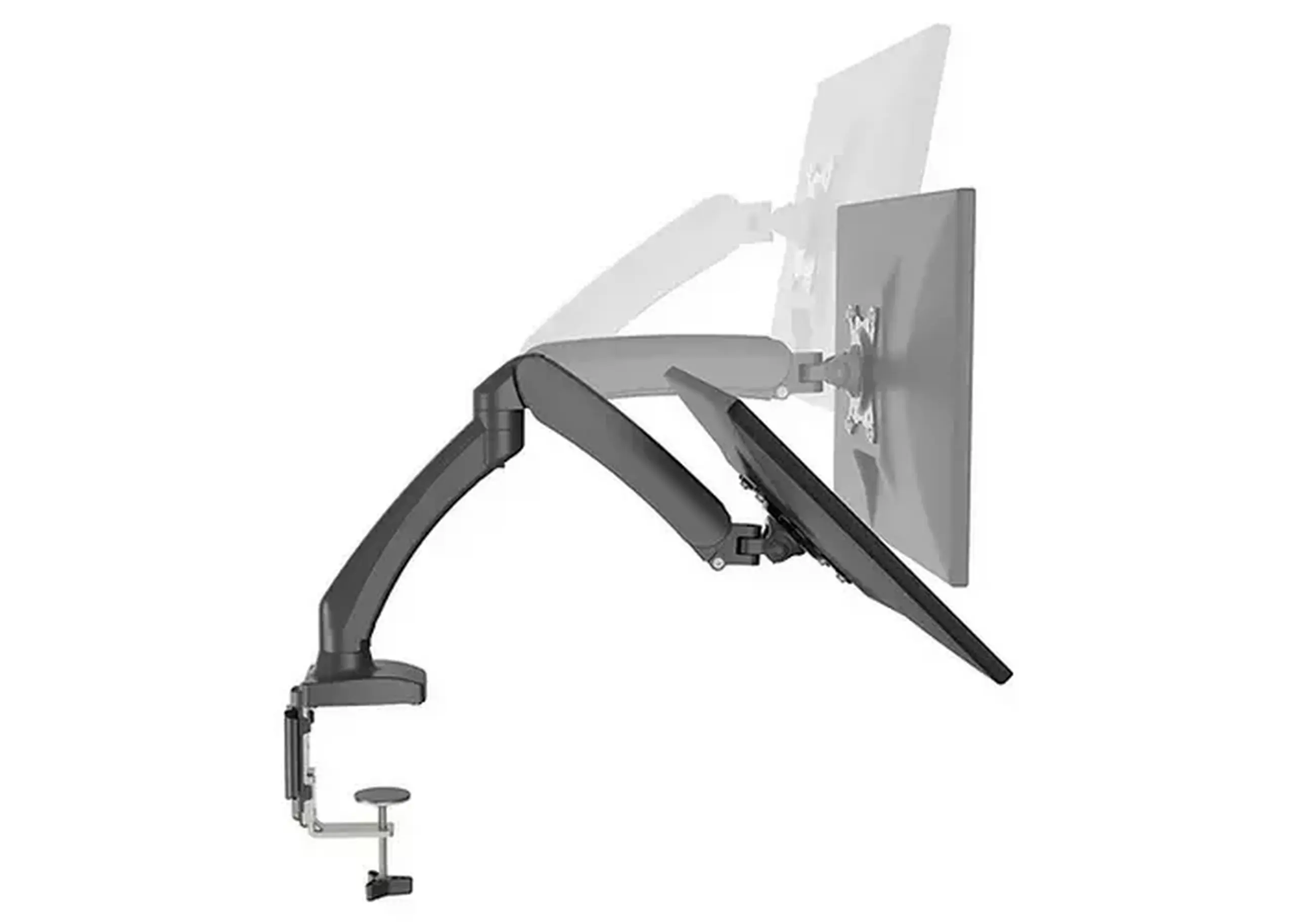 Suport birou pentru monitoare BARKAN M121P, Negru