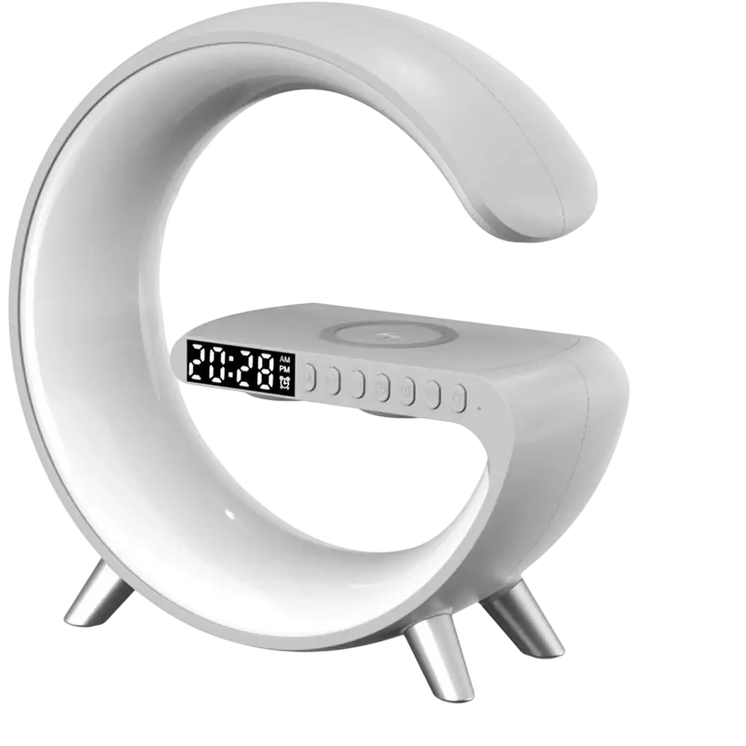Ceas cu alarmă G-Shaped NH-69, Alb