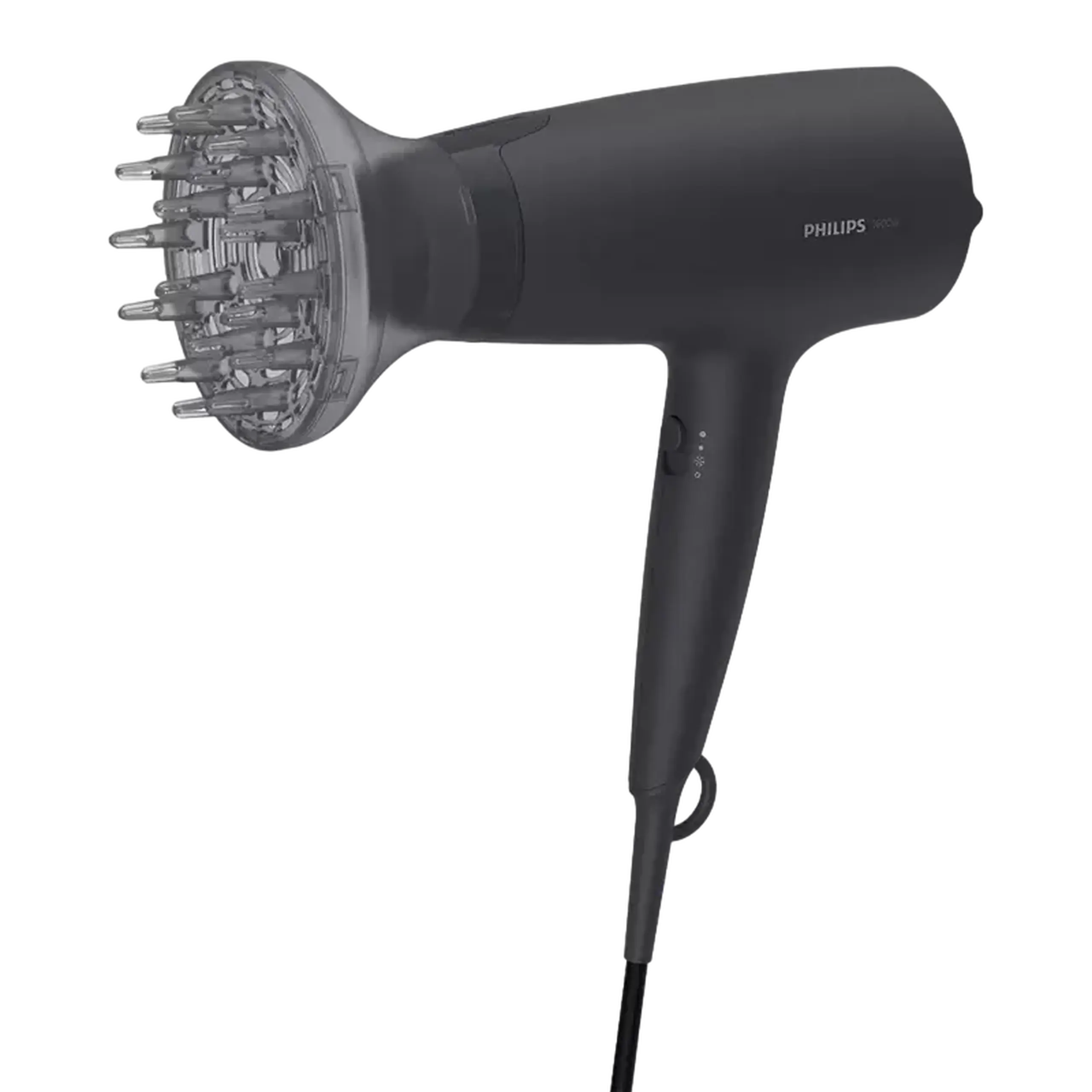 Uscător de păr Philips BHD302/30, 1600 W, Negru
