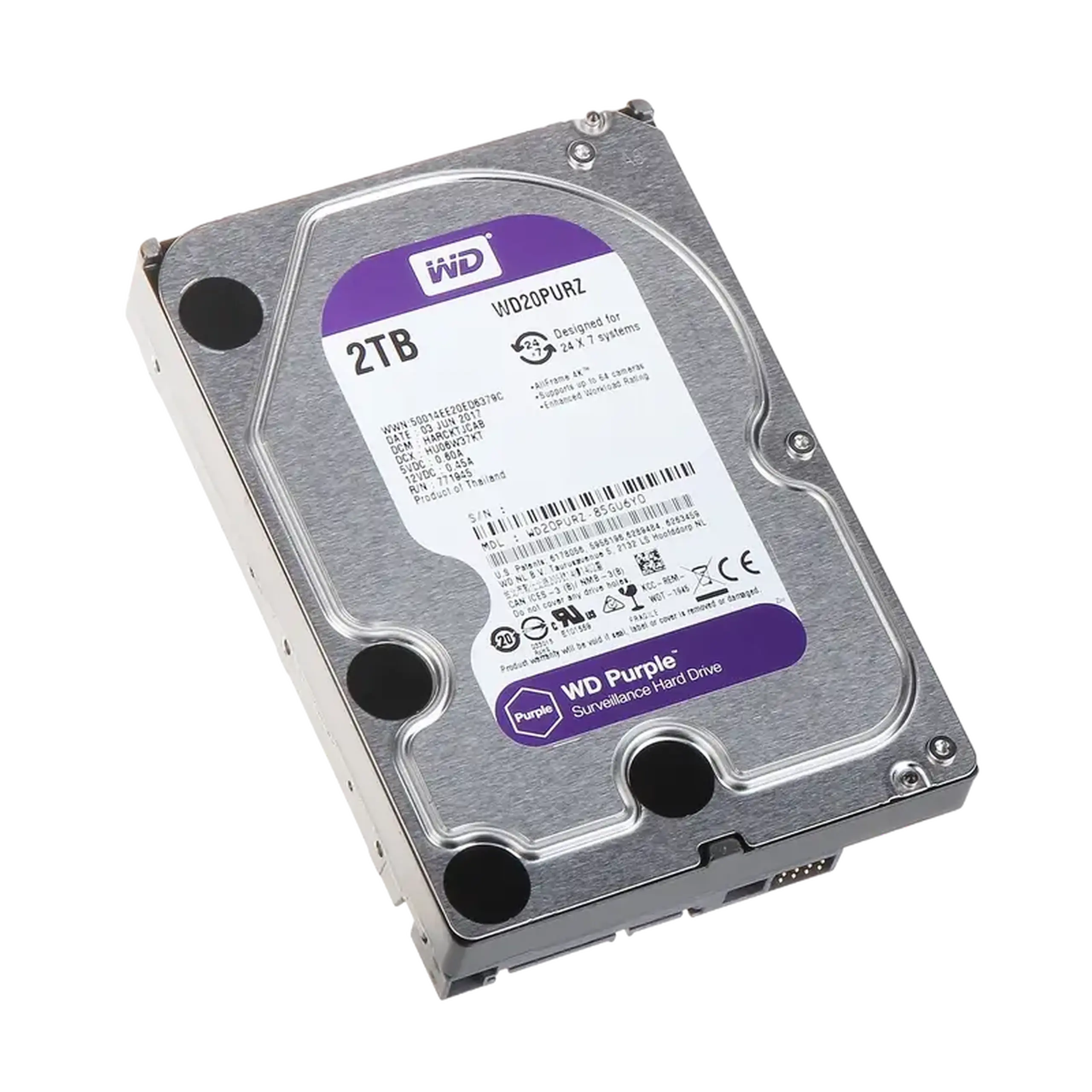 Unitate HDD Western Digital WD Purple, 3.5", 2 TB <WD23PURZ>