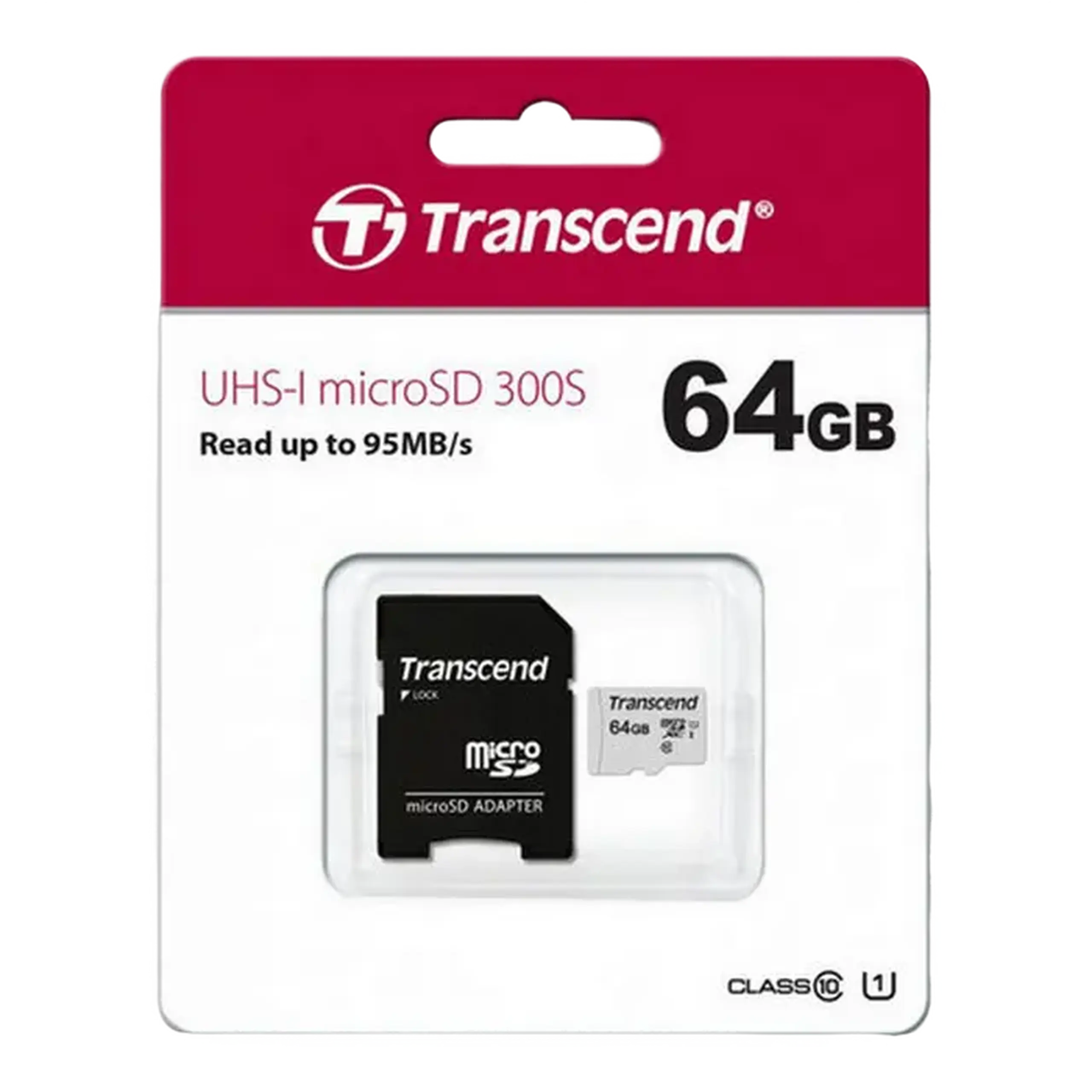 Card de Memorie Transcend MicroSDXC Class 10, 64GB (TS64GUSD300S)