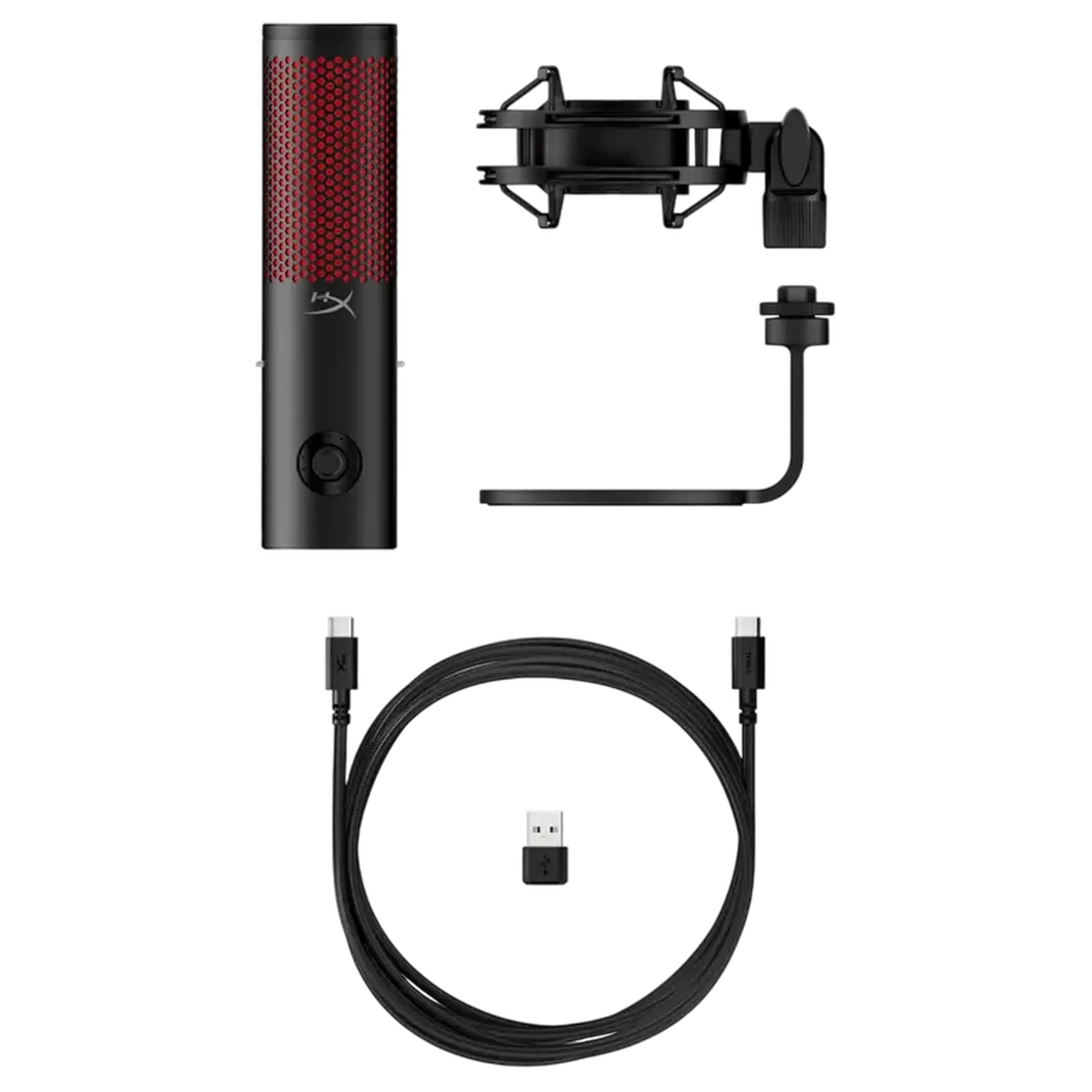 Microfon Gaming HyperX QuadCast 2, Cu fir, Negru